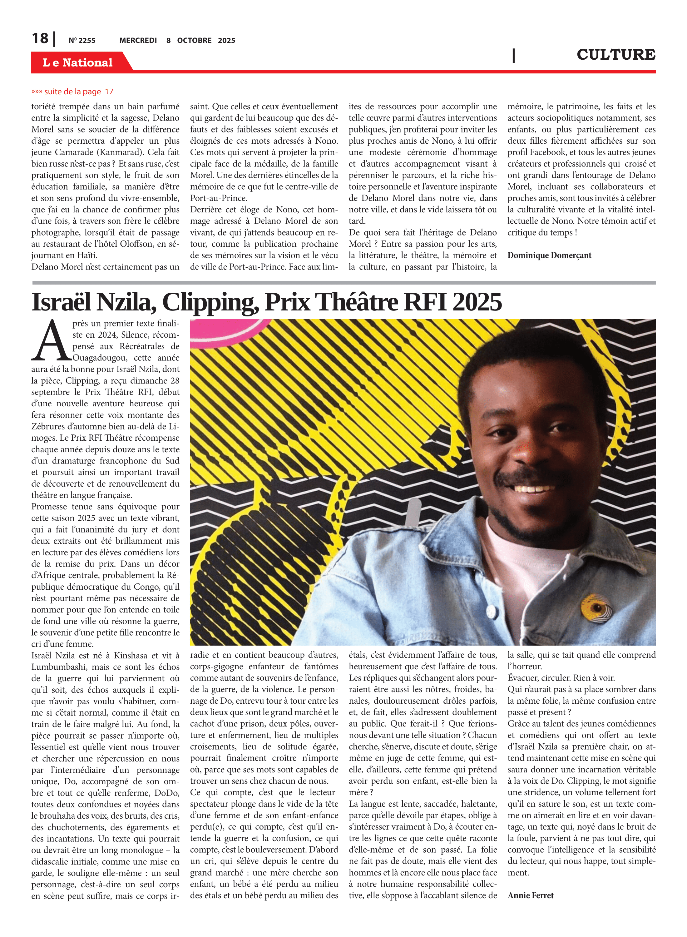 Page 18 de l'édition 2255