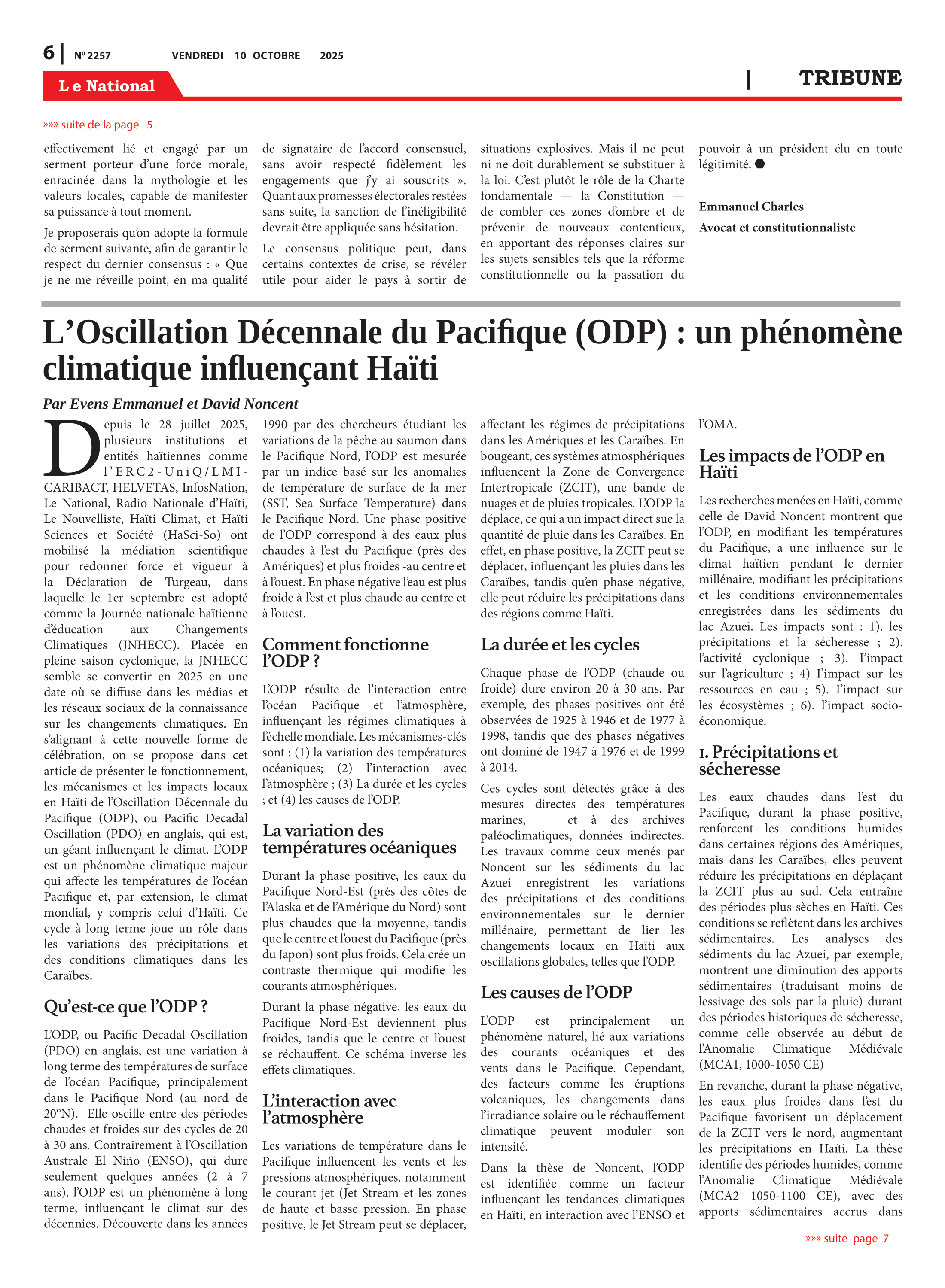 Page 6 de l'édition 2257