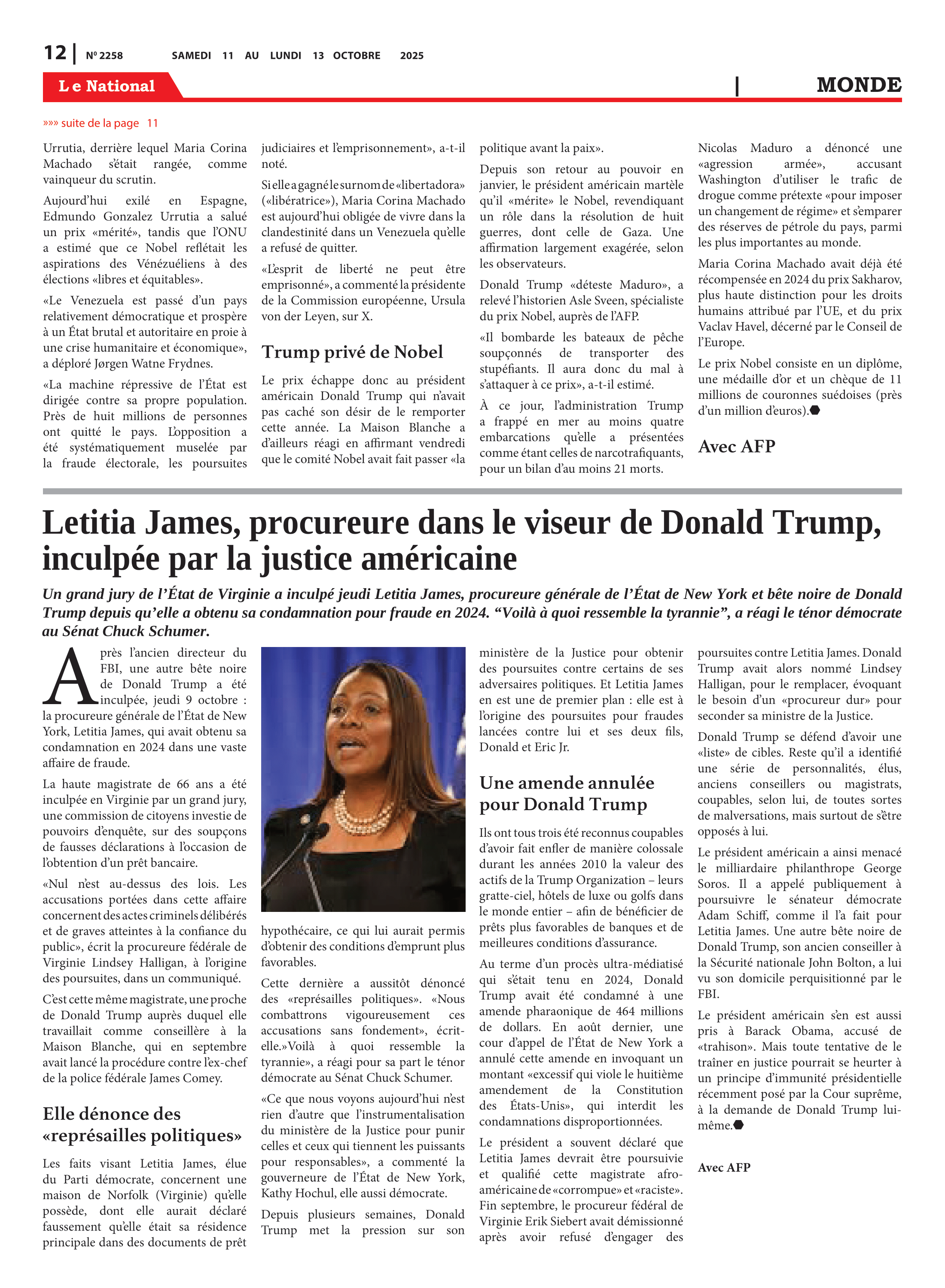 Page 12 de l'édition 2258