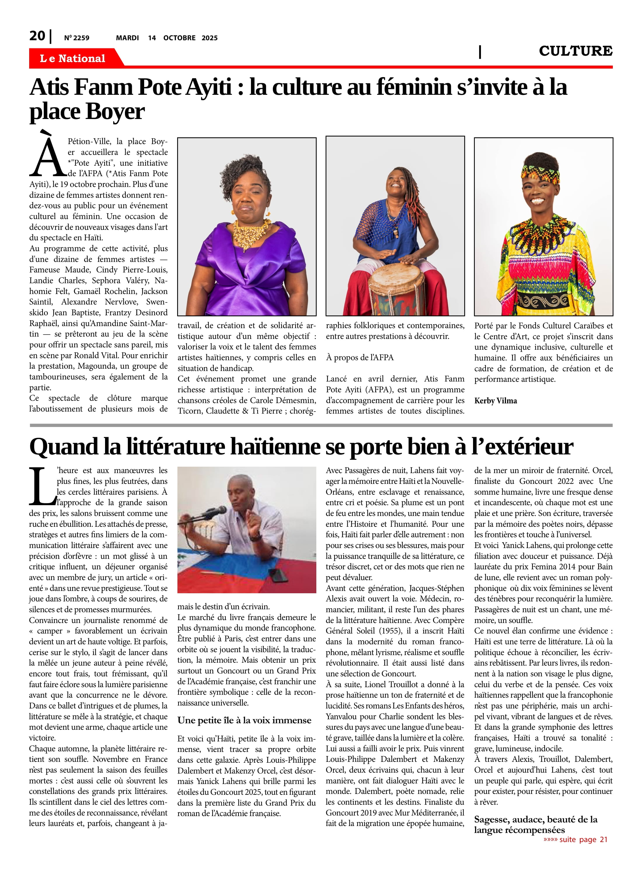 Page 20 de l'édition 2259