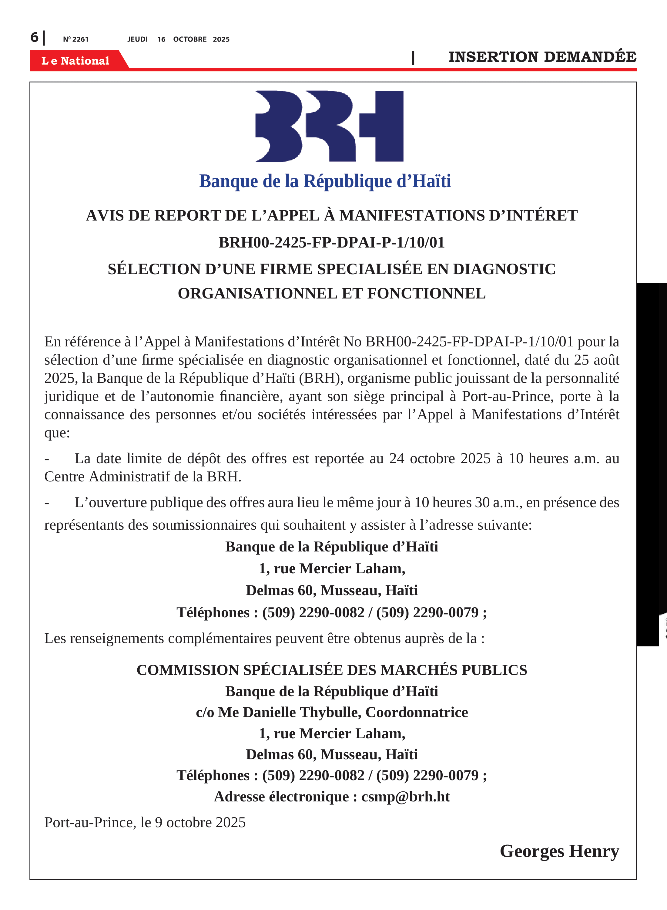 Page 6 de l'édition 2261