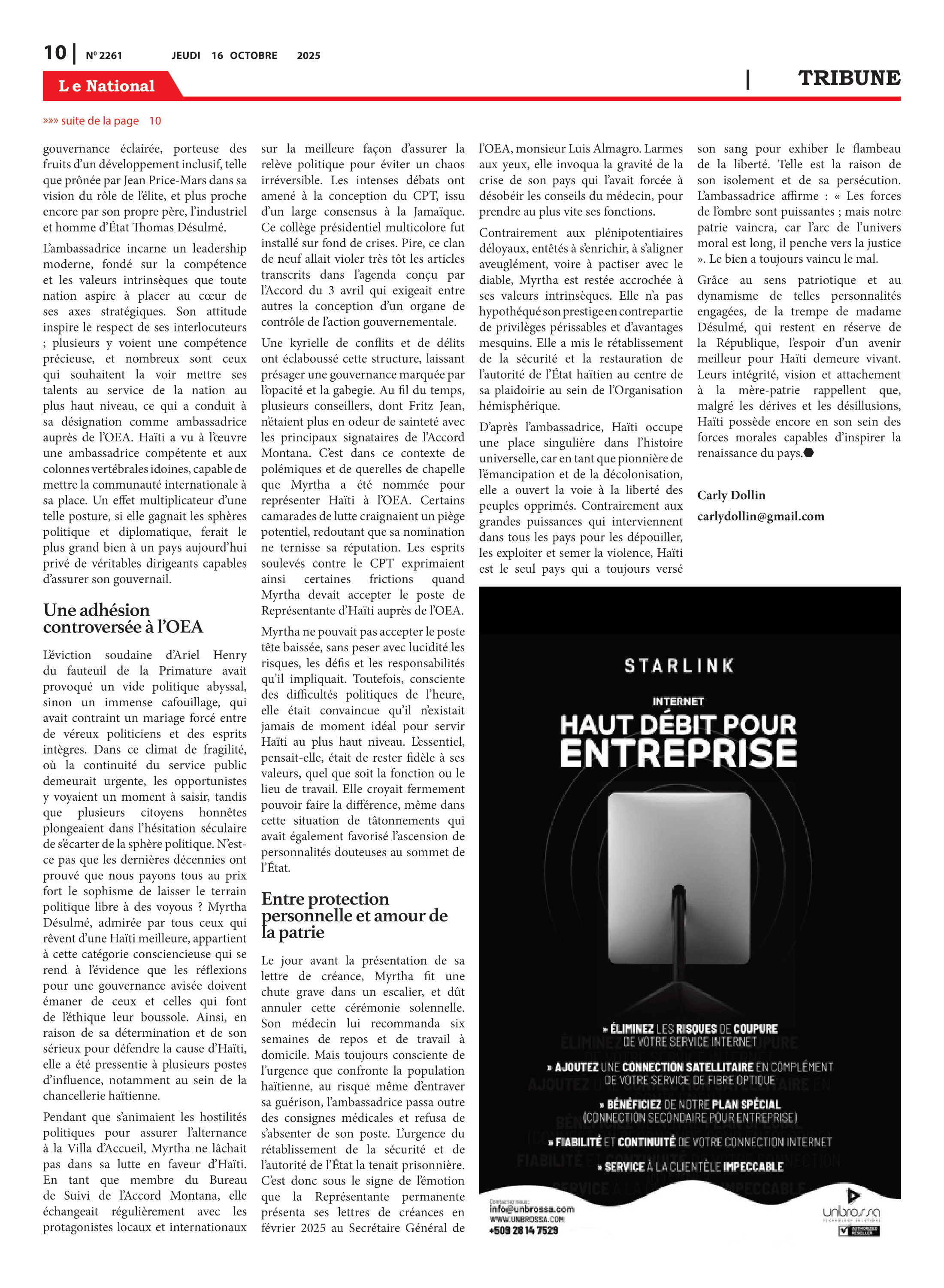 Page 10 de l'édition 2261