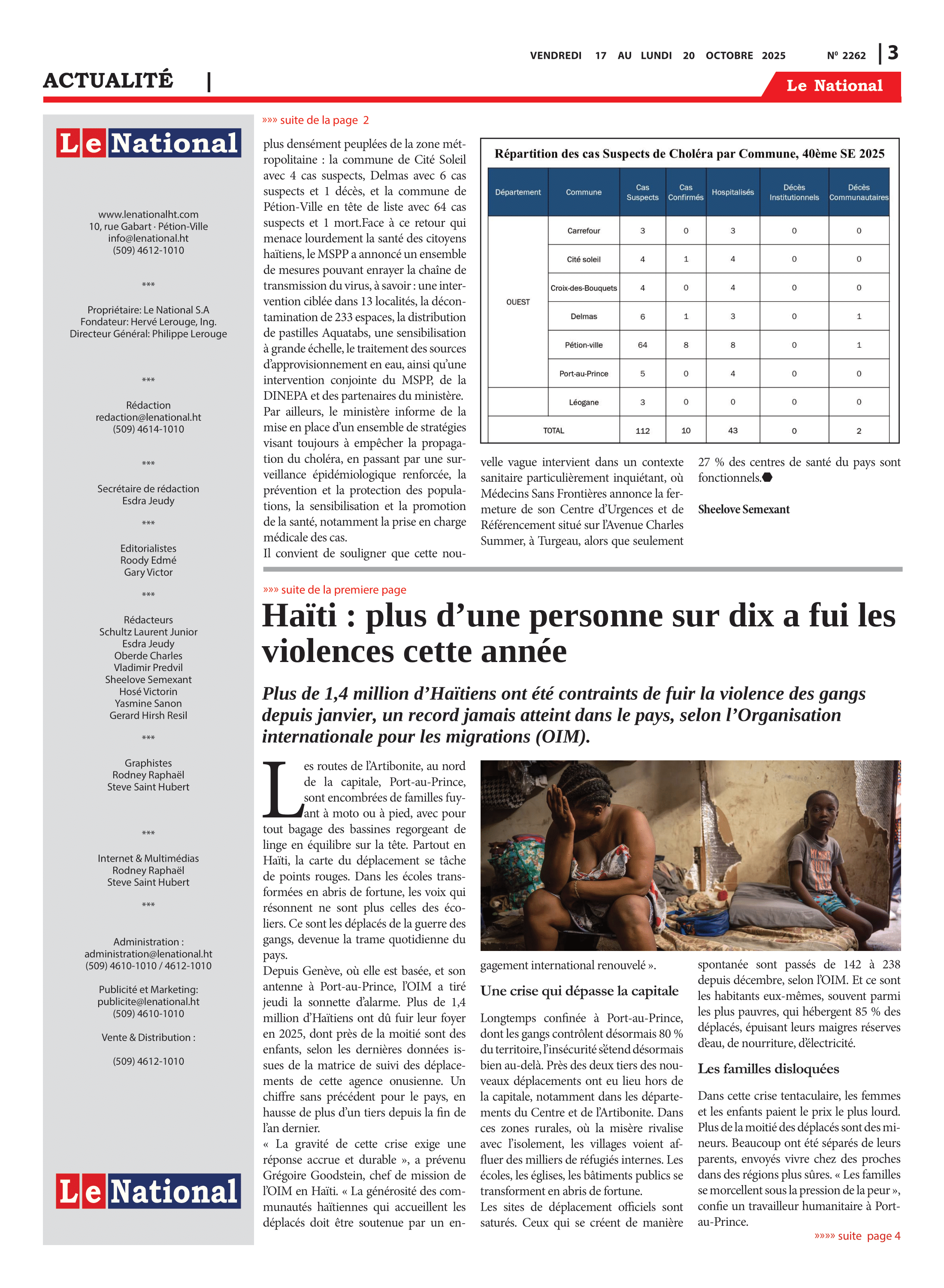 Page 3 de l'édition 2262
