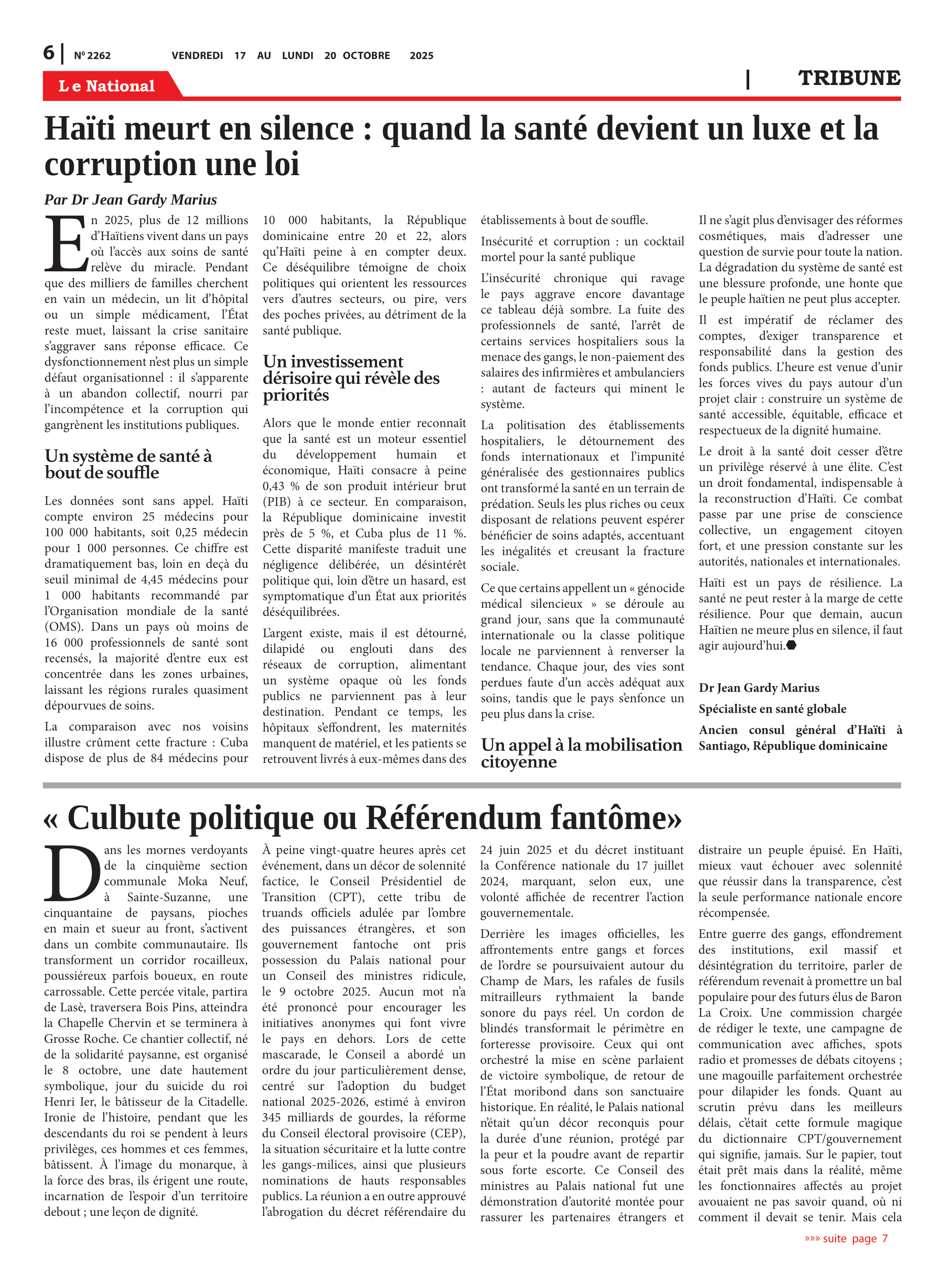 Page 6 de l'édition 2262