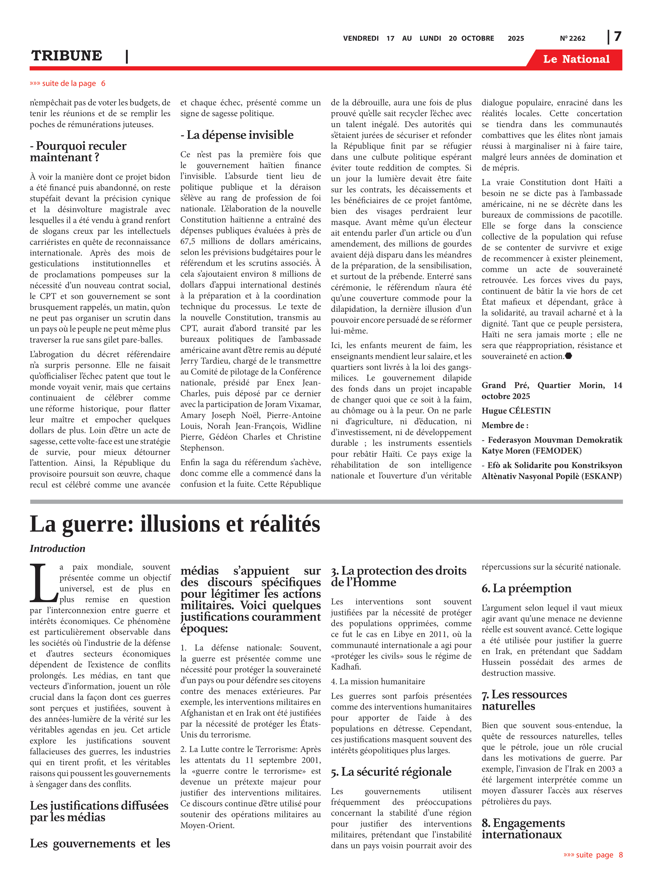Page 7 de l'édition 2262