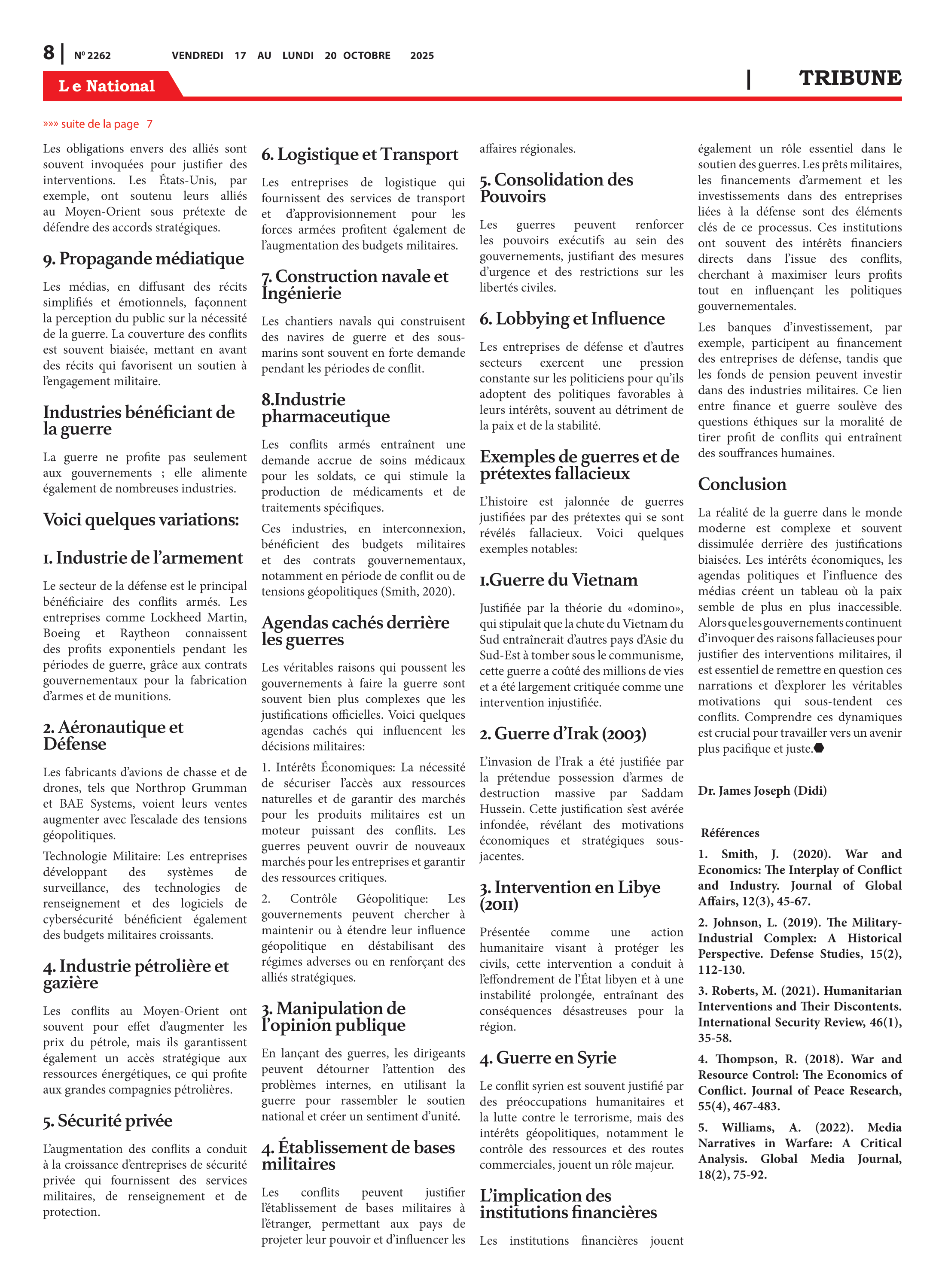 Page 8 de l'édition 2262