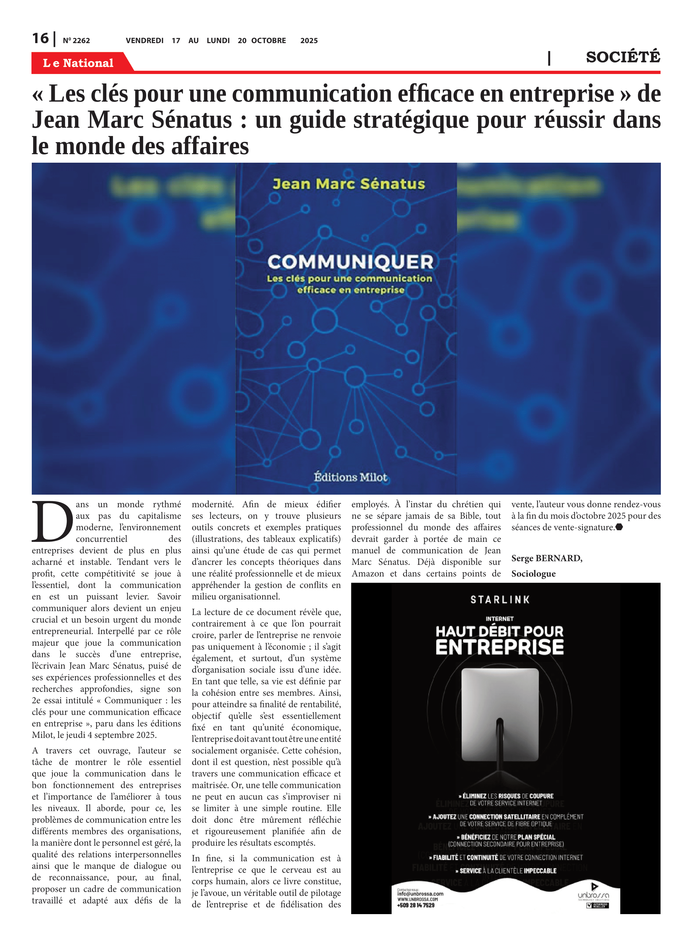 Page 16 de l'édition 2262