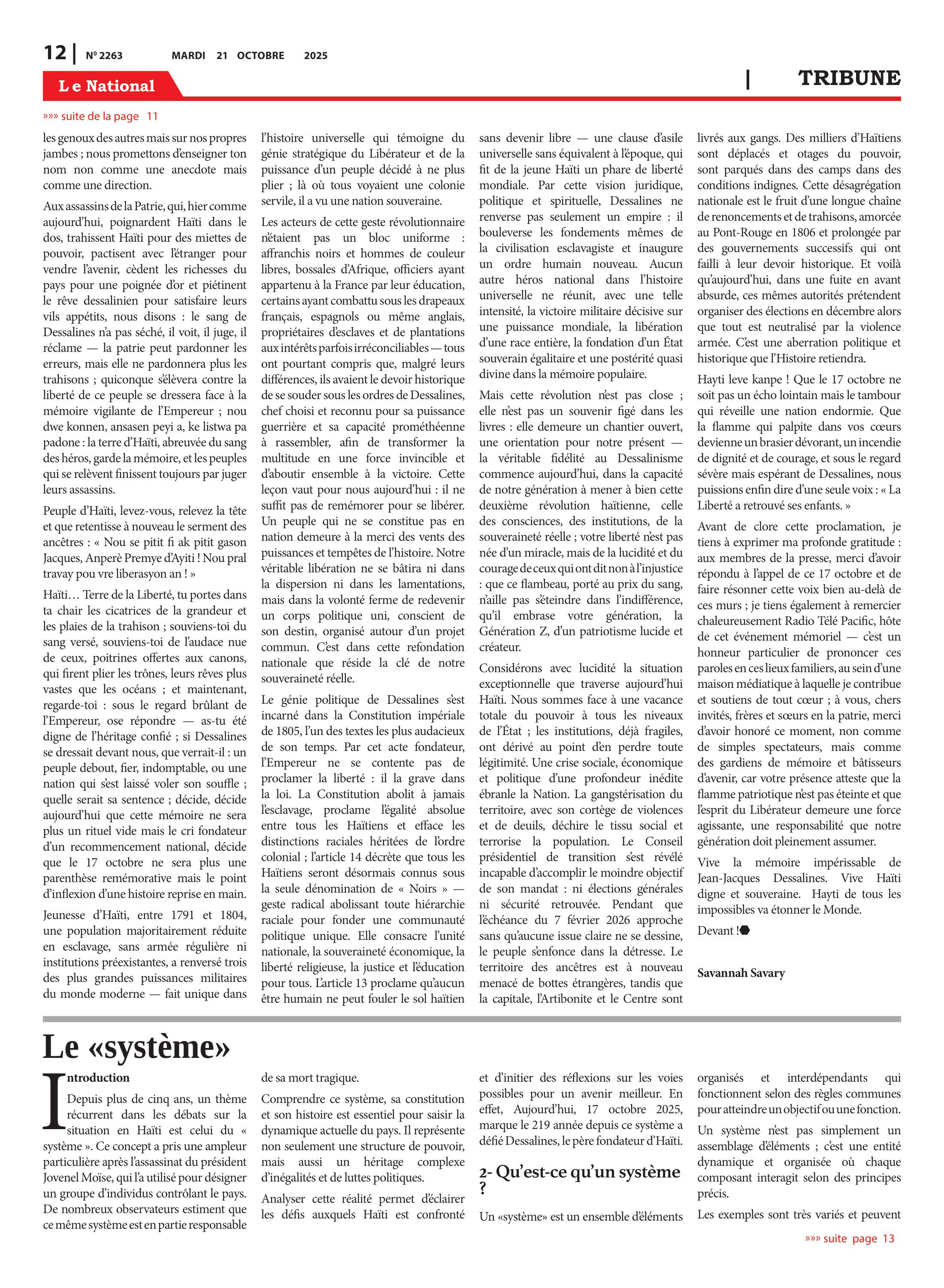 Page 12 de l'édition 2263