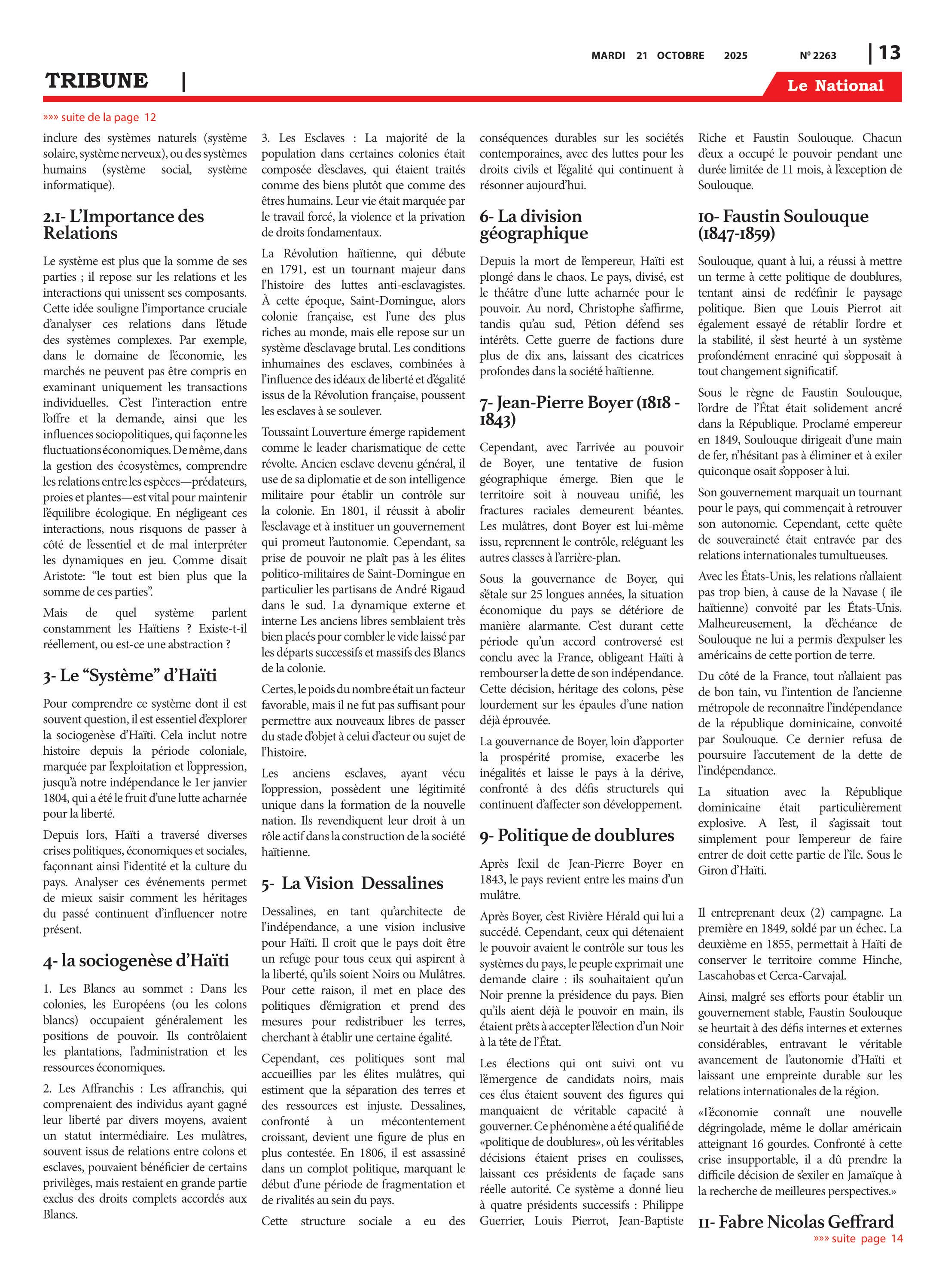 Page 13 de l'édition 2263