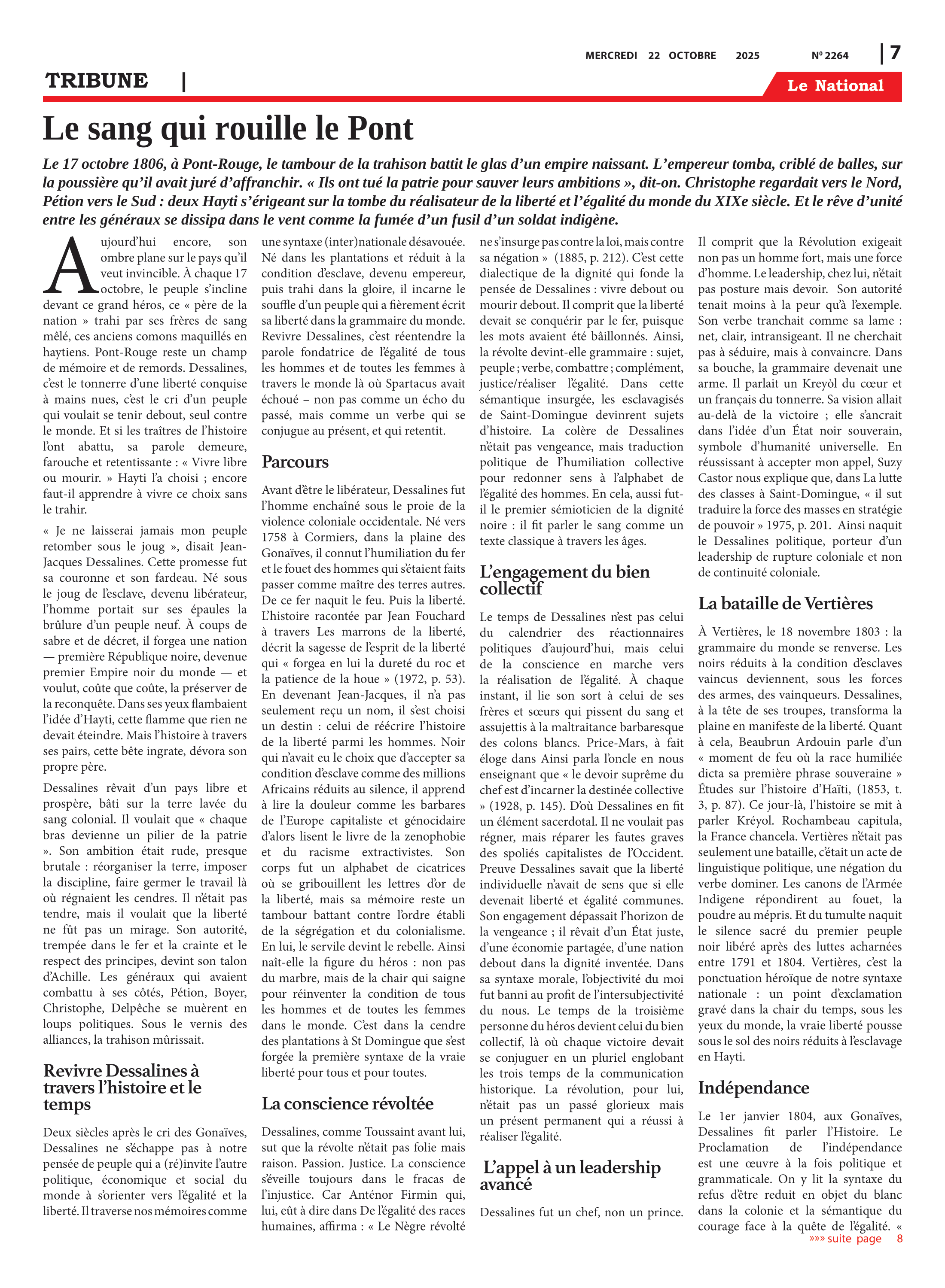 Page 7 de l'édition 2264