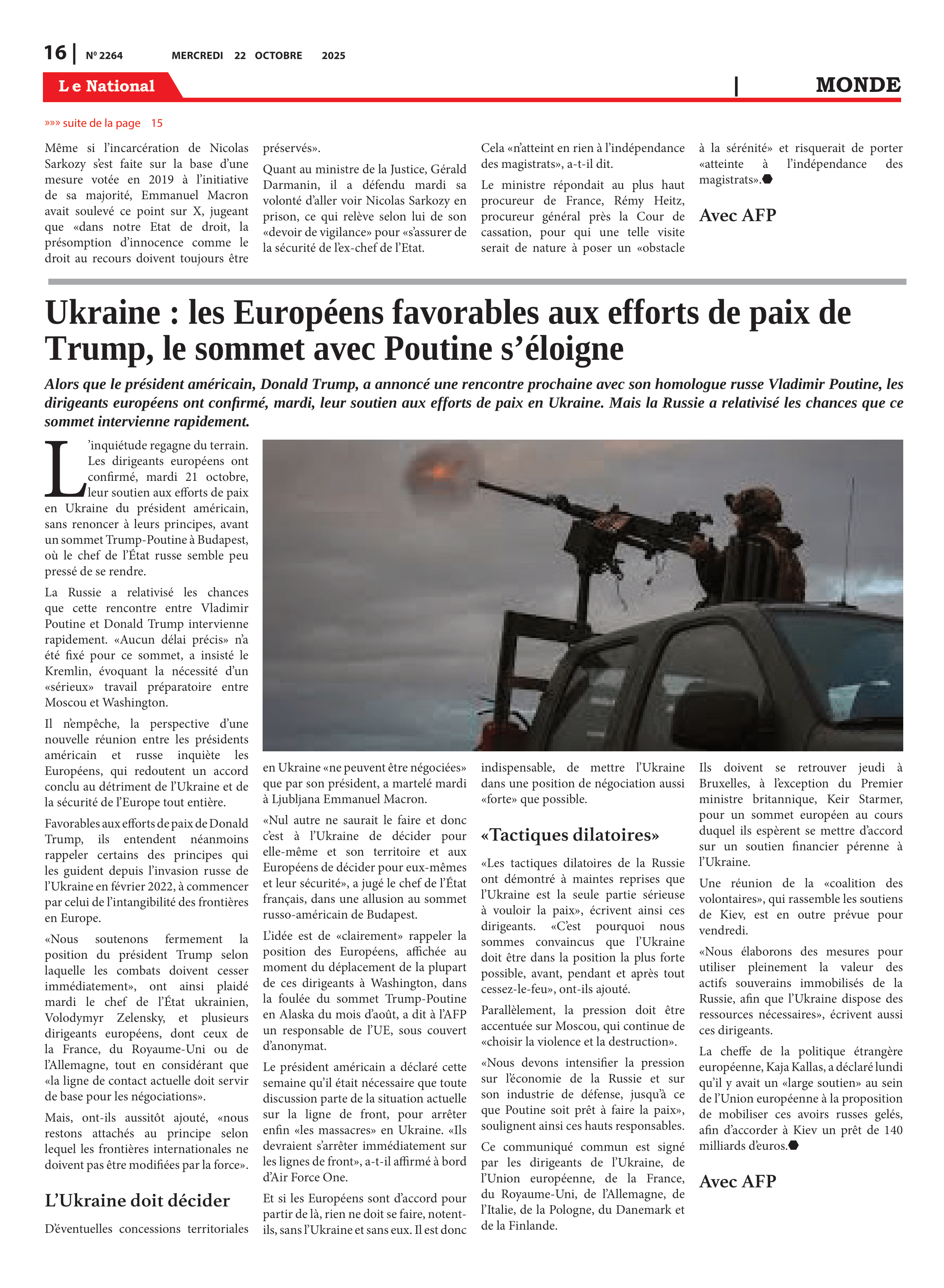 Page 16 de l'édition 2264