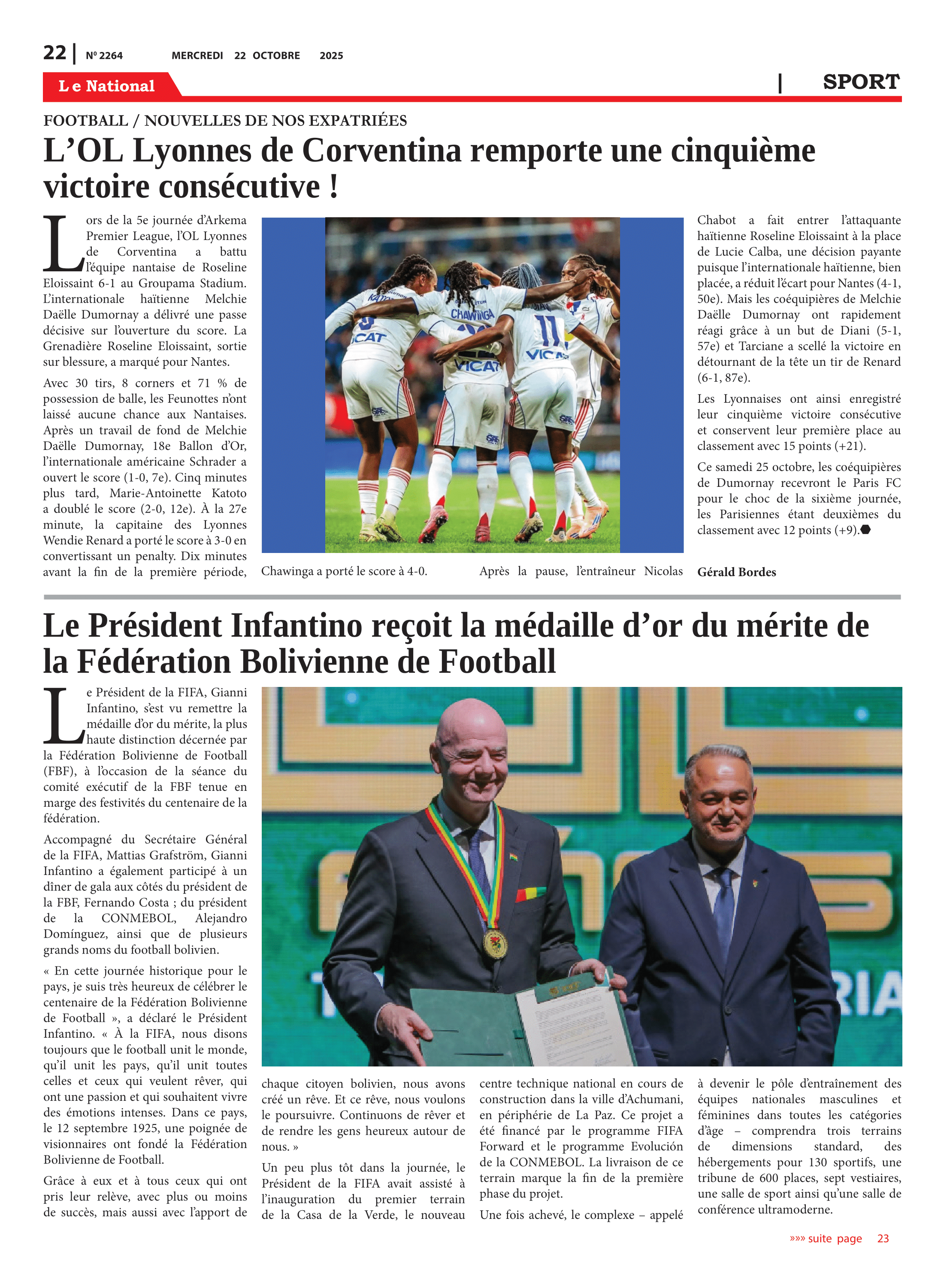 Page 22 de l'édition 2264