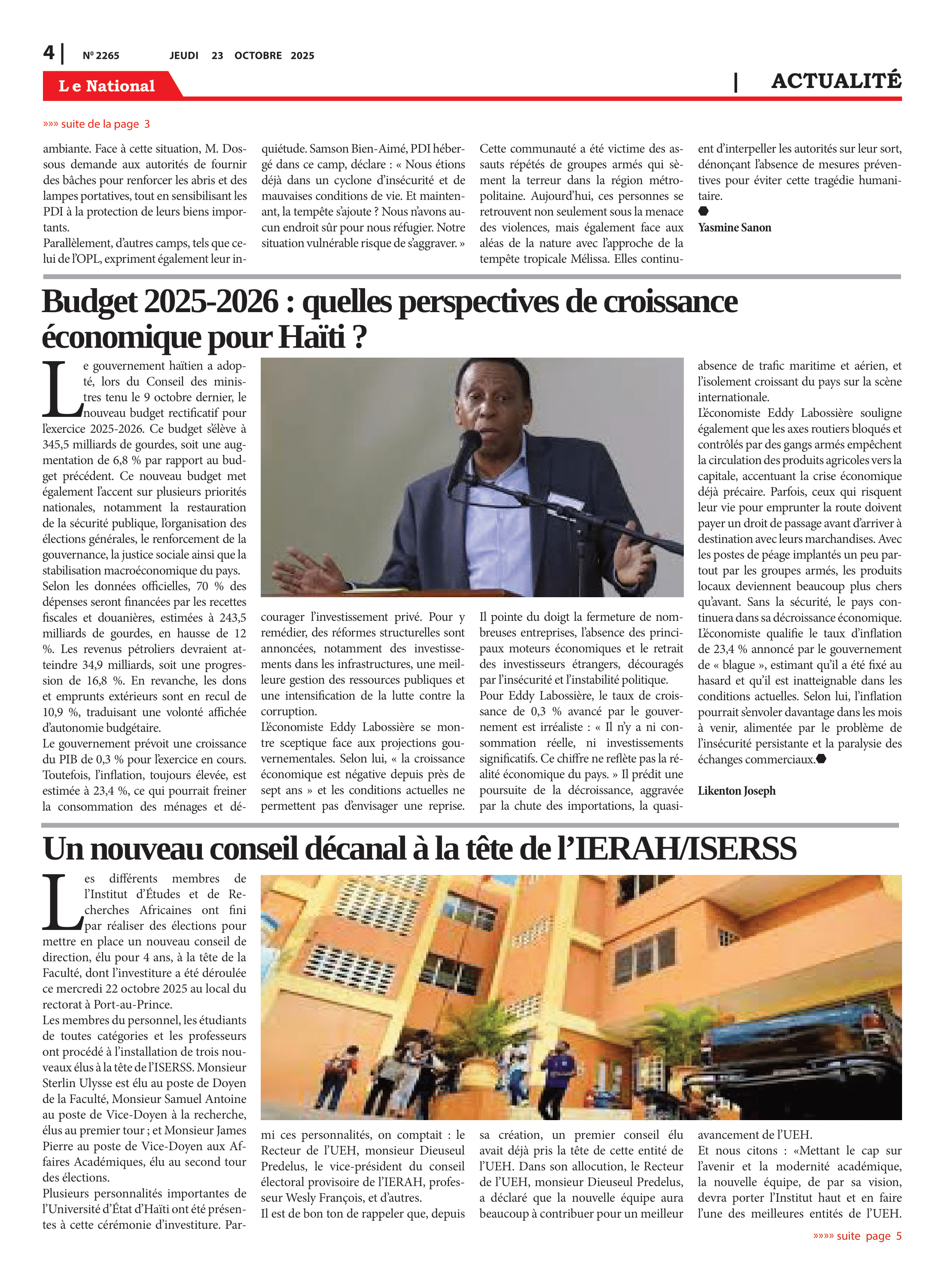 Page 4 de l'édition 2265