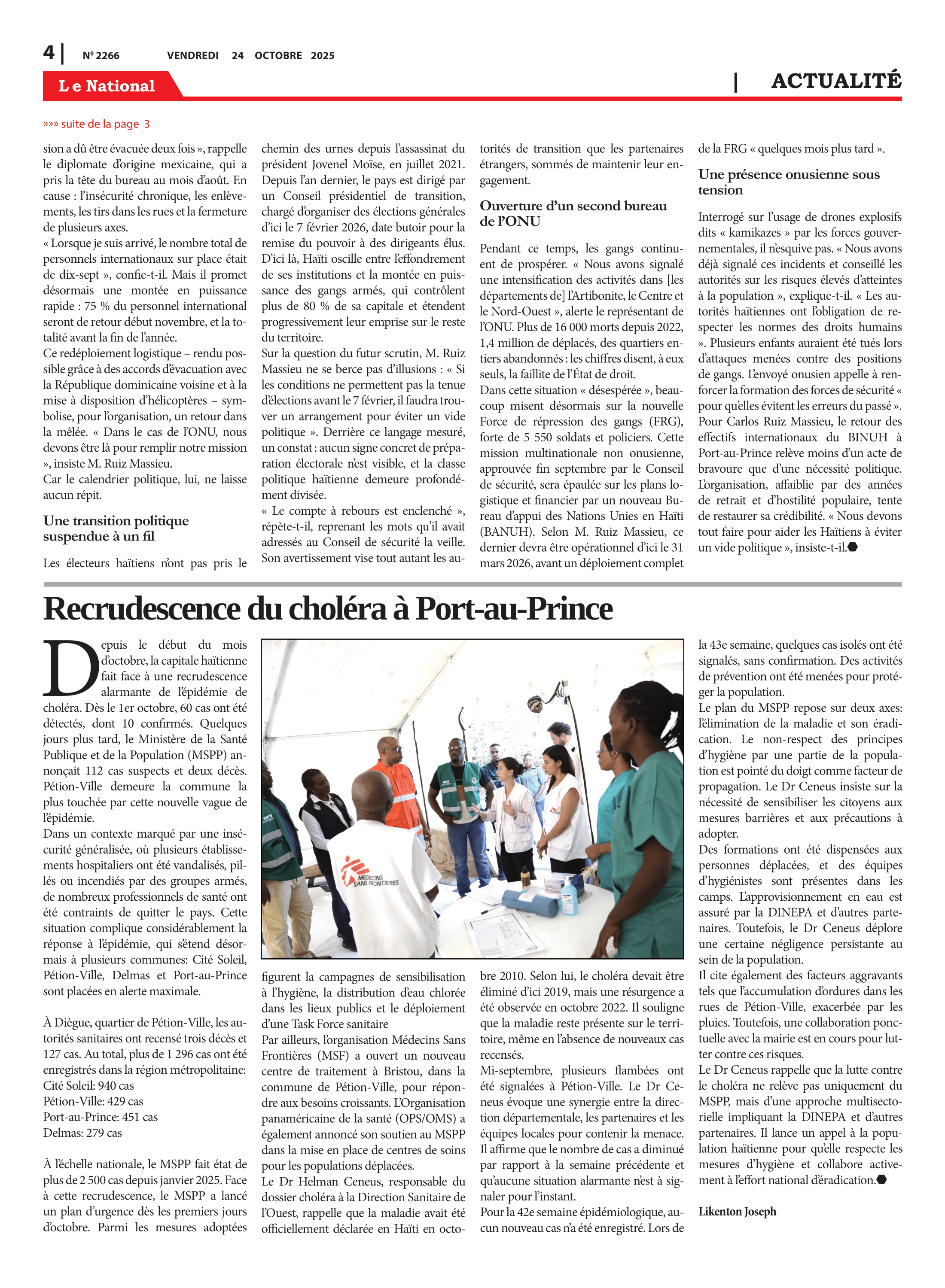 Page 4 de l'édition 2266