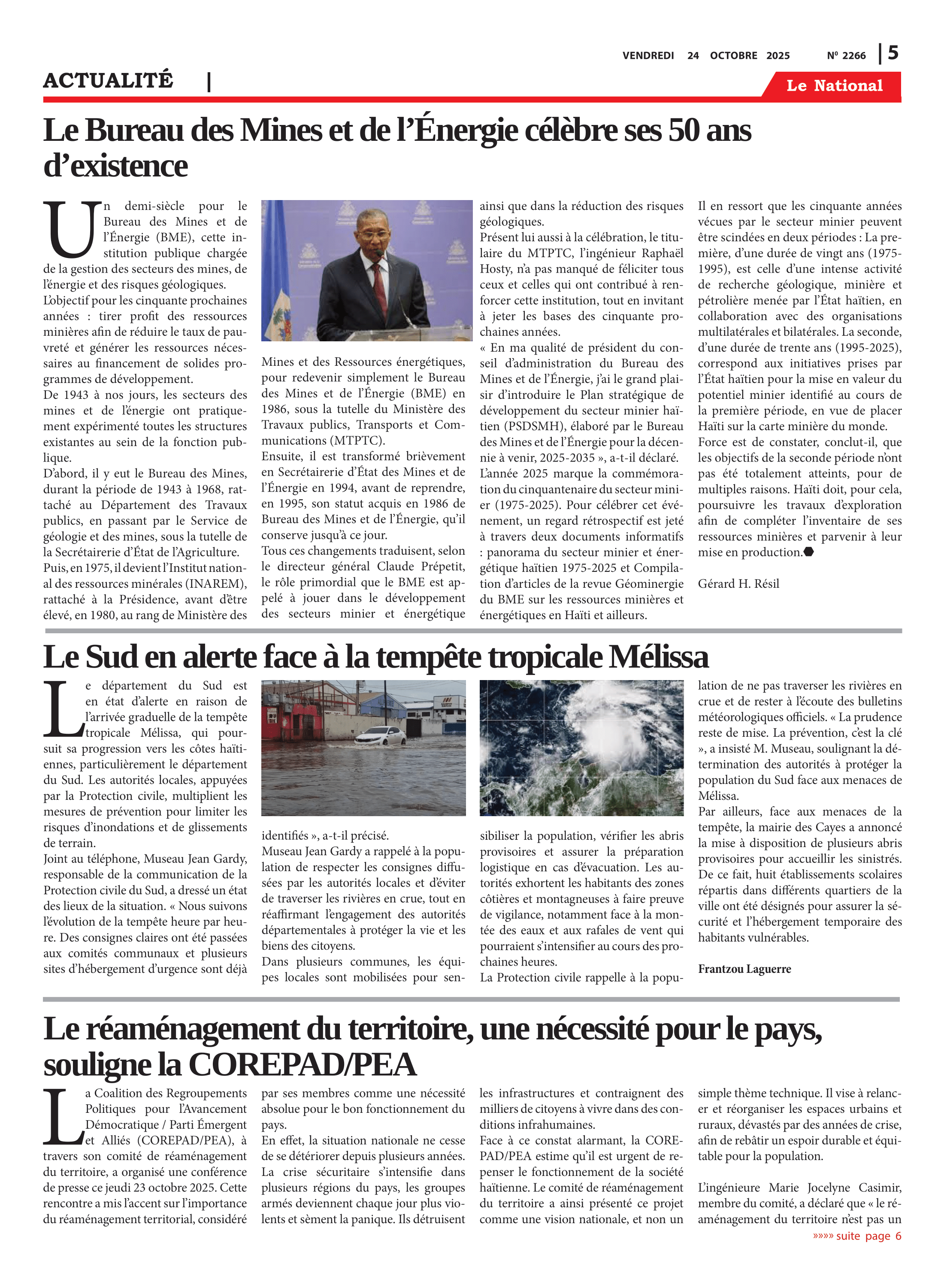 Page 5 de l'édition 2266