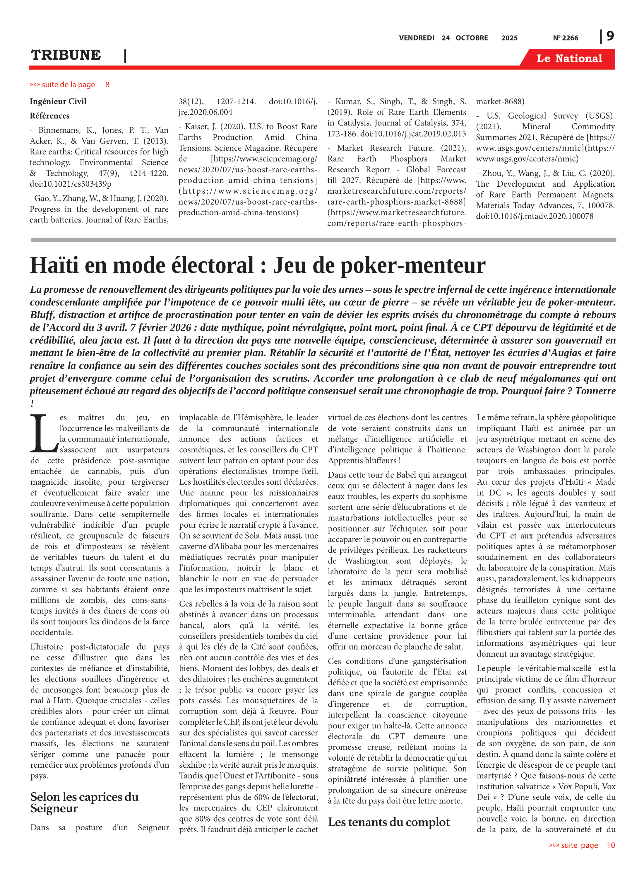 Page 9 de l'édition 2266