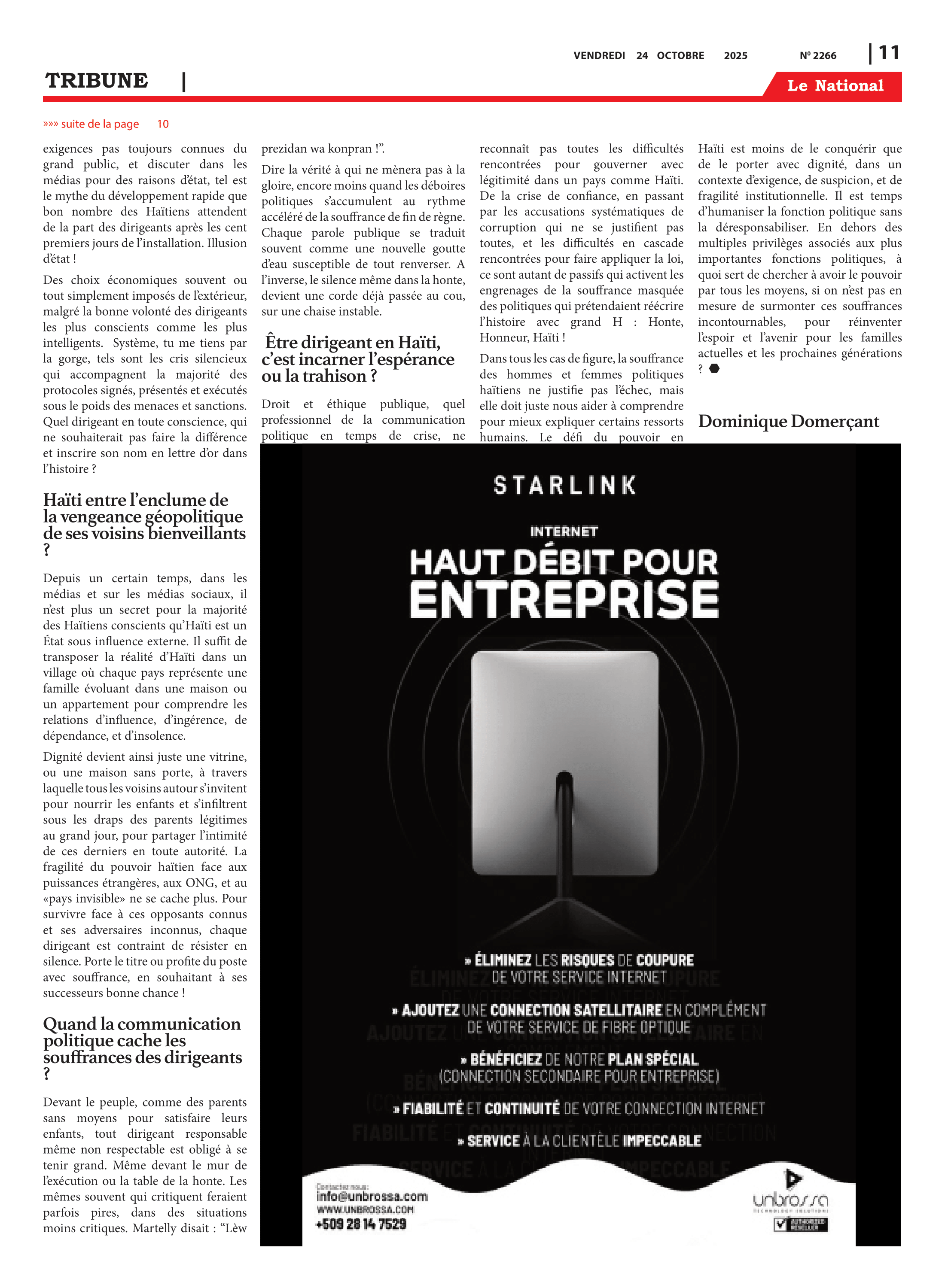 Page 11 de l'édition 2266