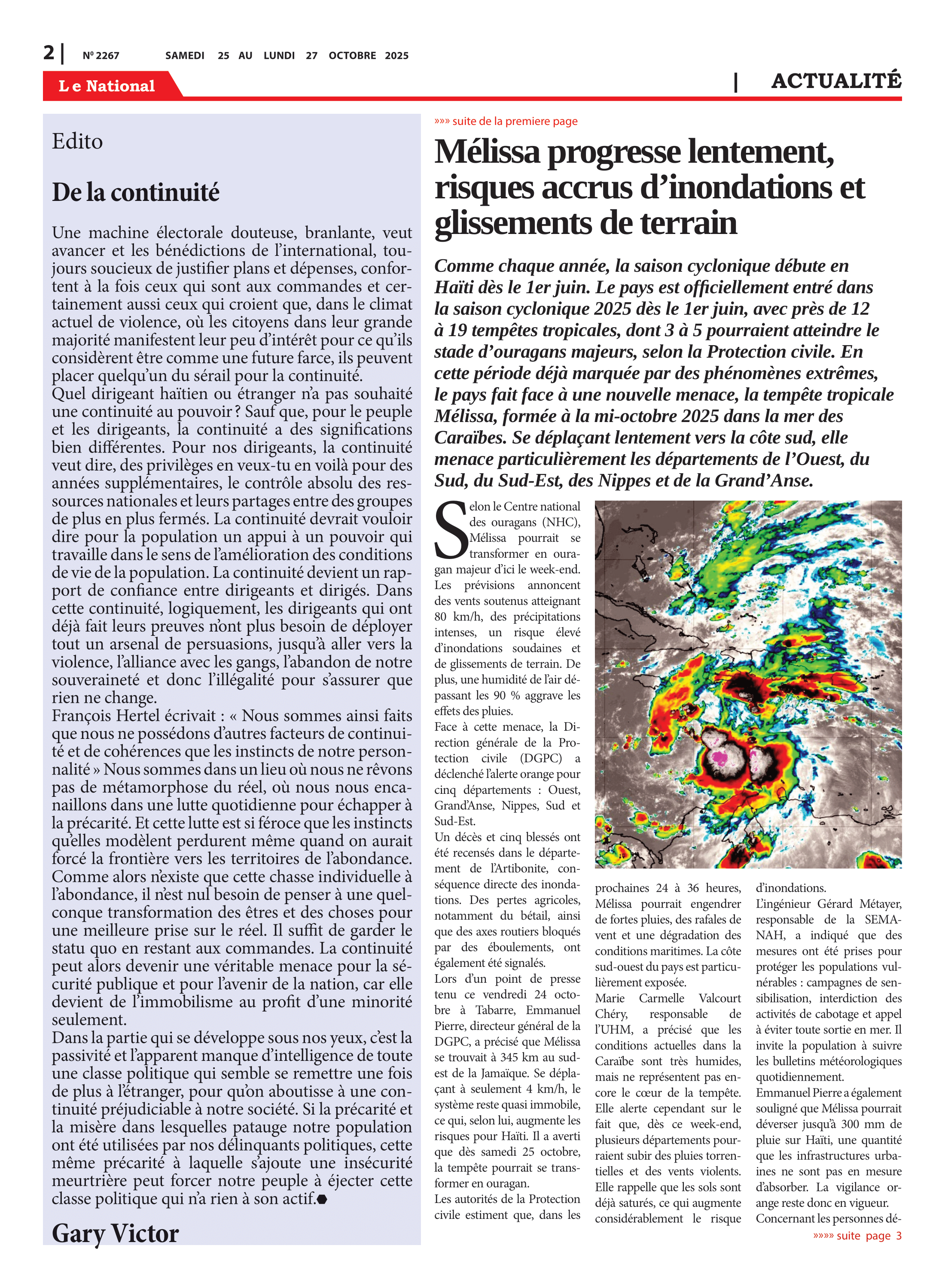 Page 2 de l'édition 2267