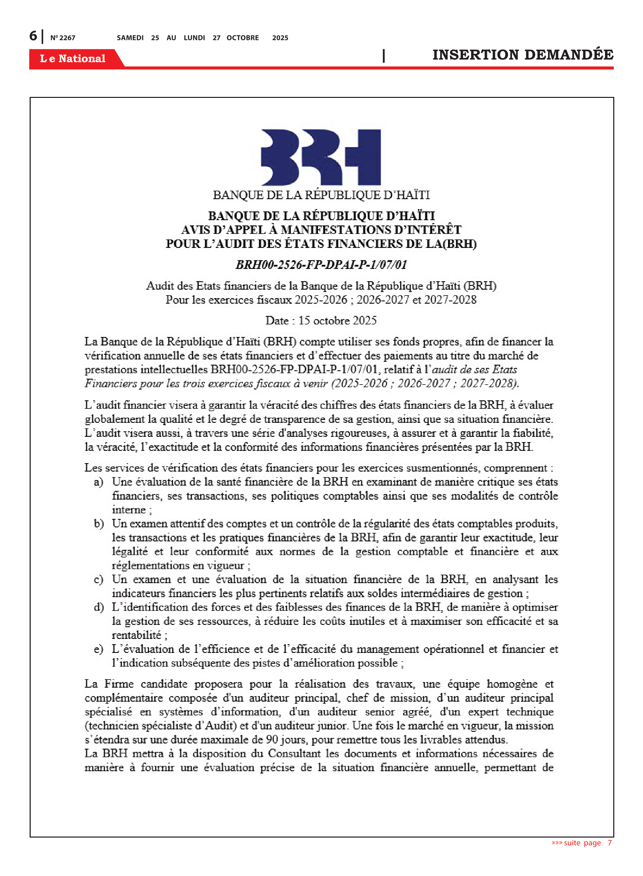 Page 6 de l'édition 2267