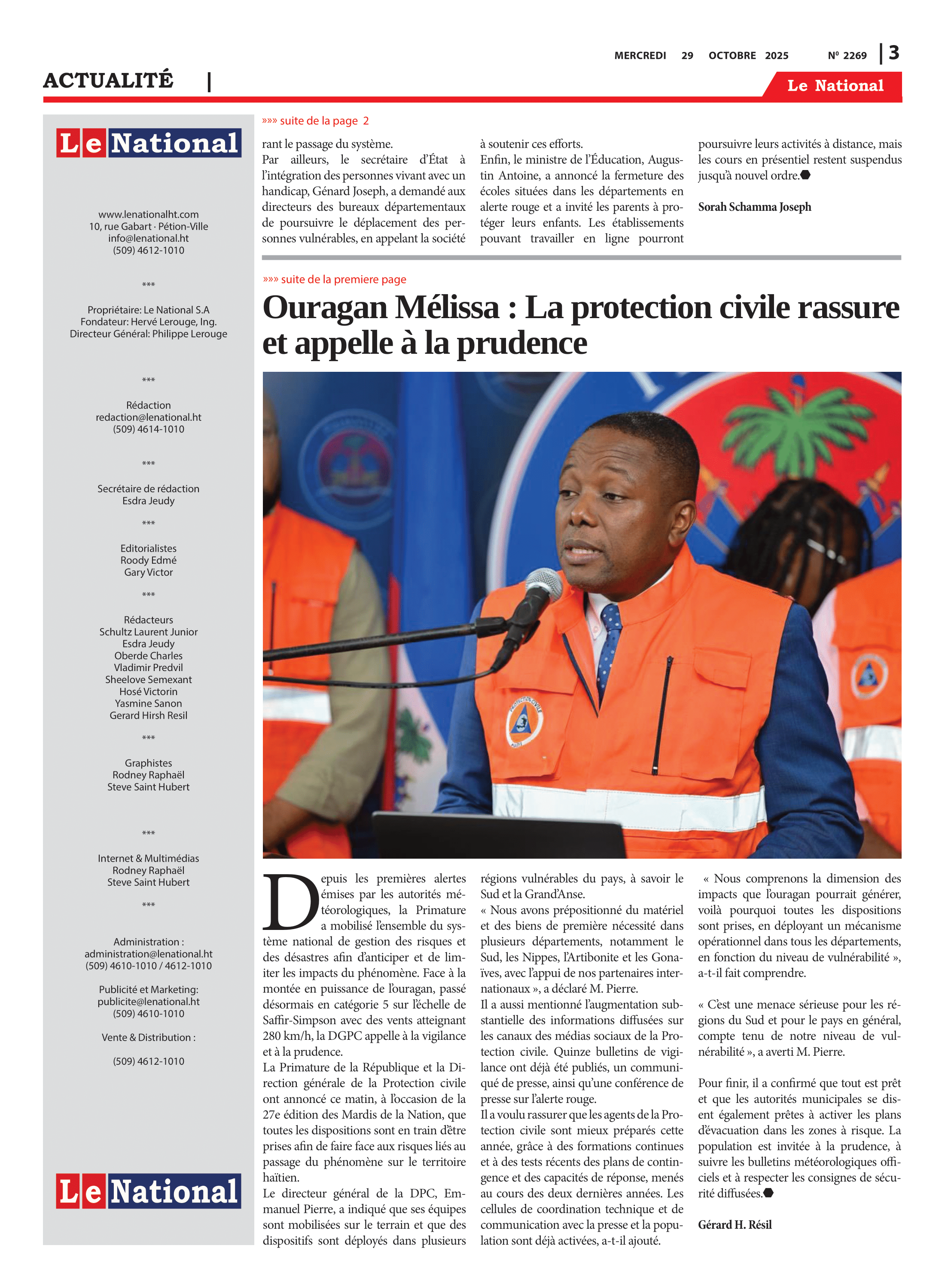 Page 3 de l'édition 2269