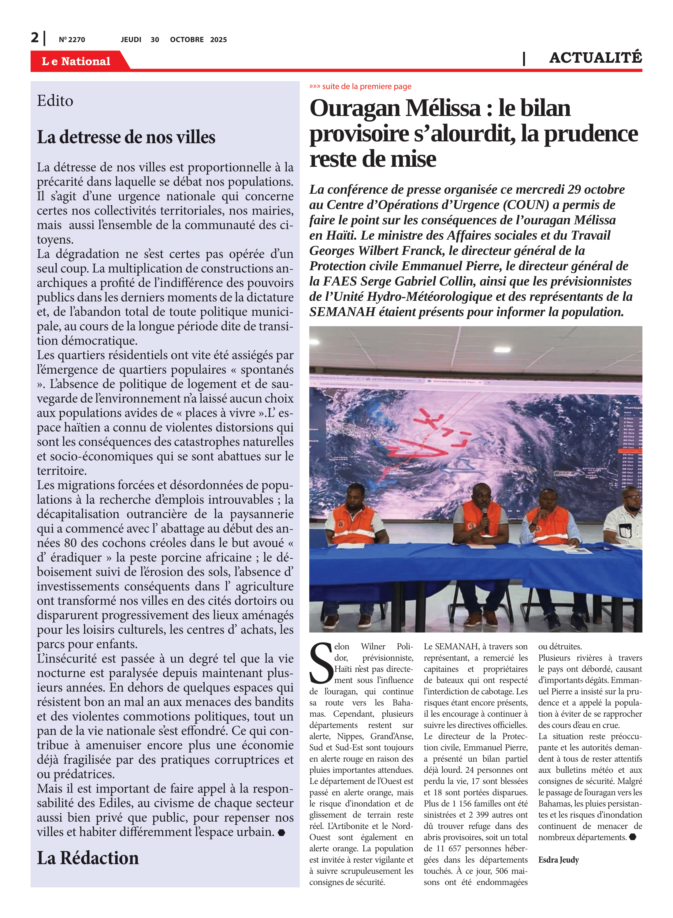 Page 2 de l'édition 2270