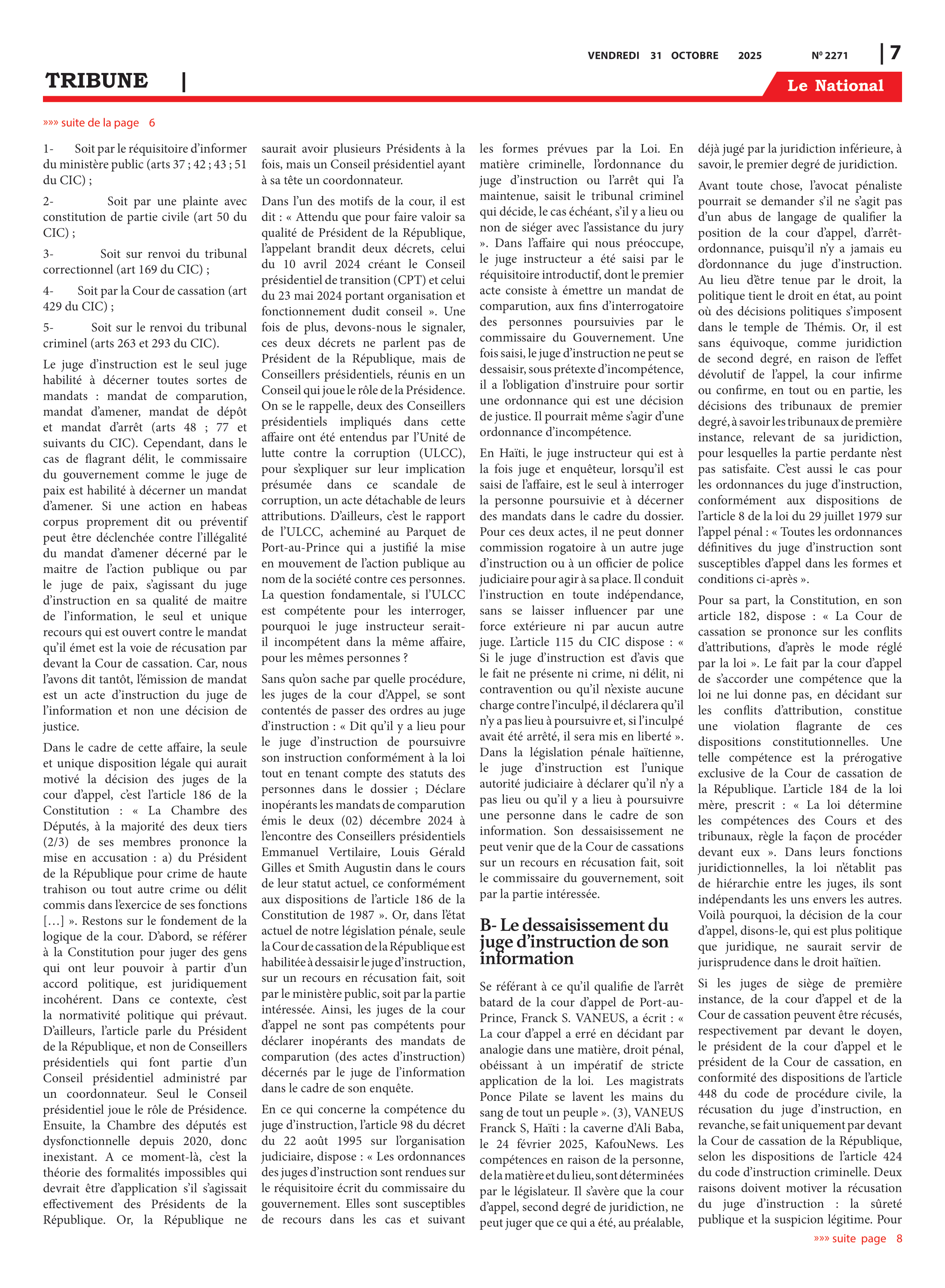 Page 7 de l'édition 2271