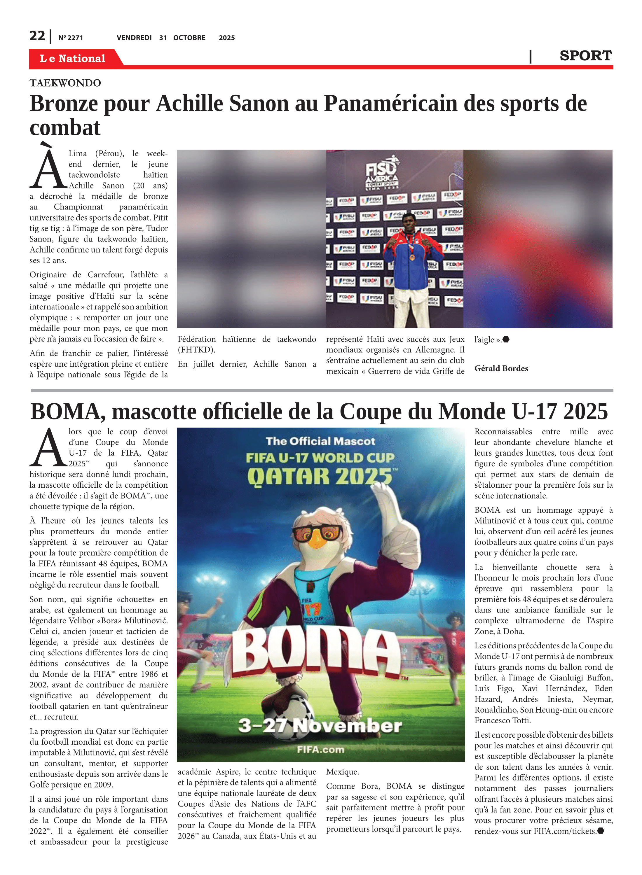 Page 22 de l'édition 2271