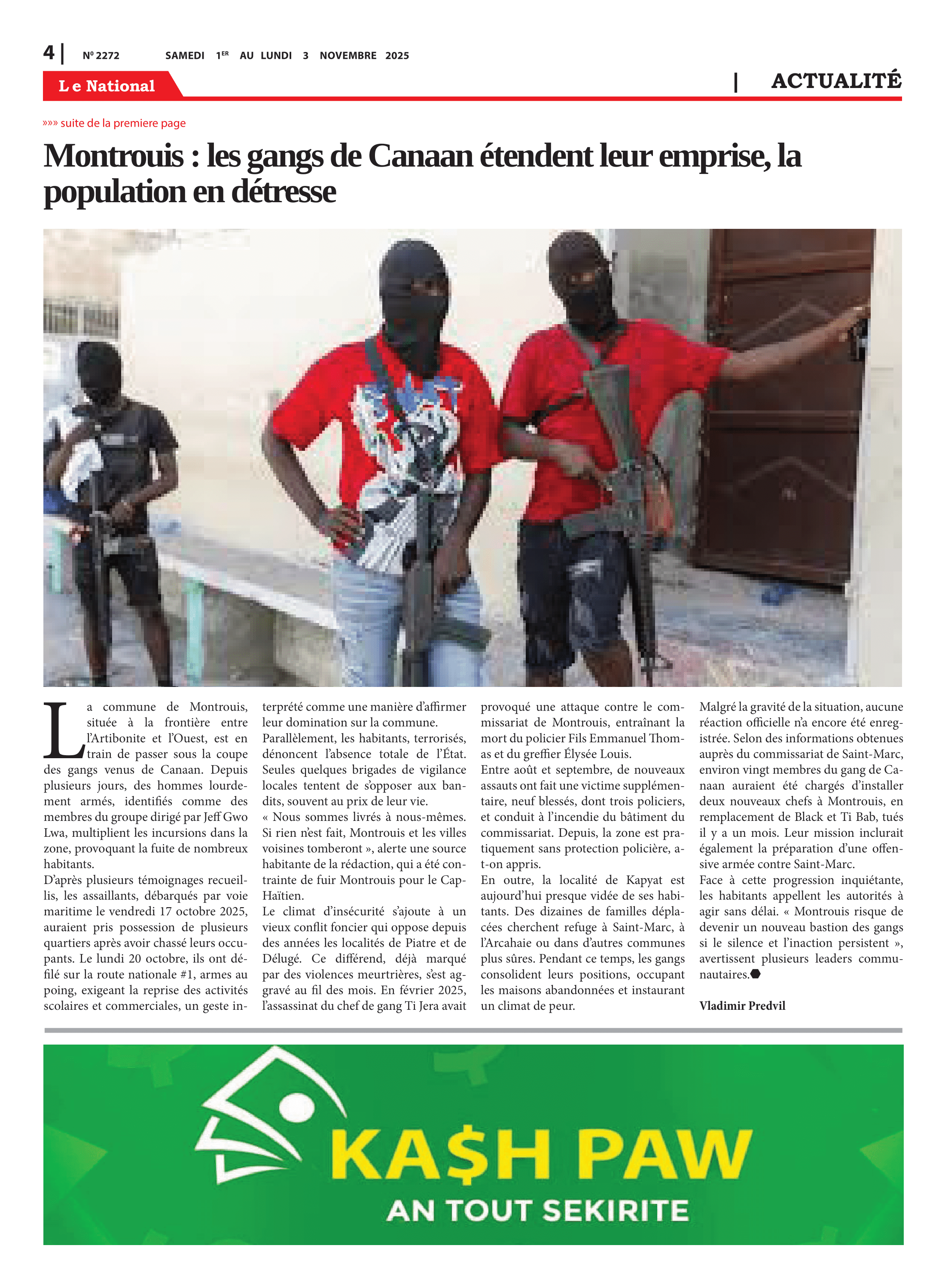 Page 4 de l'édition 2272