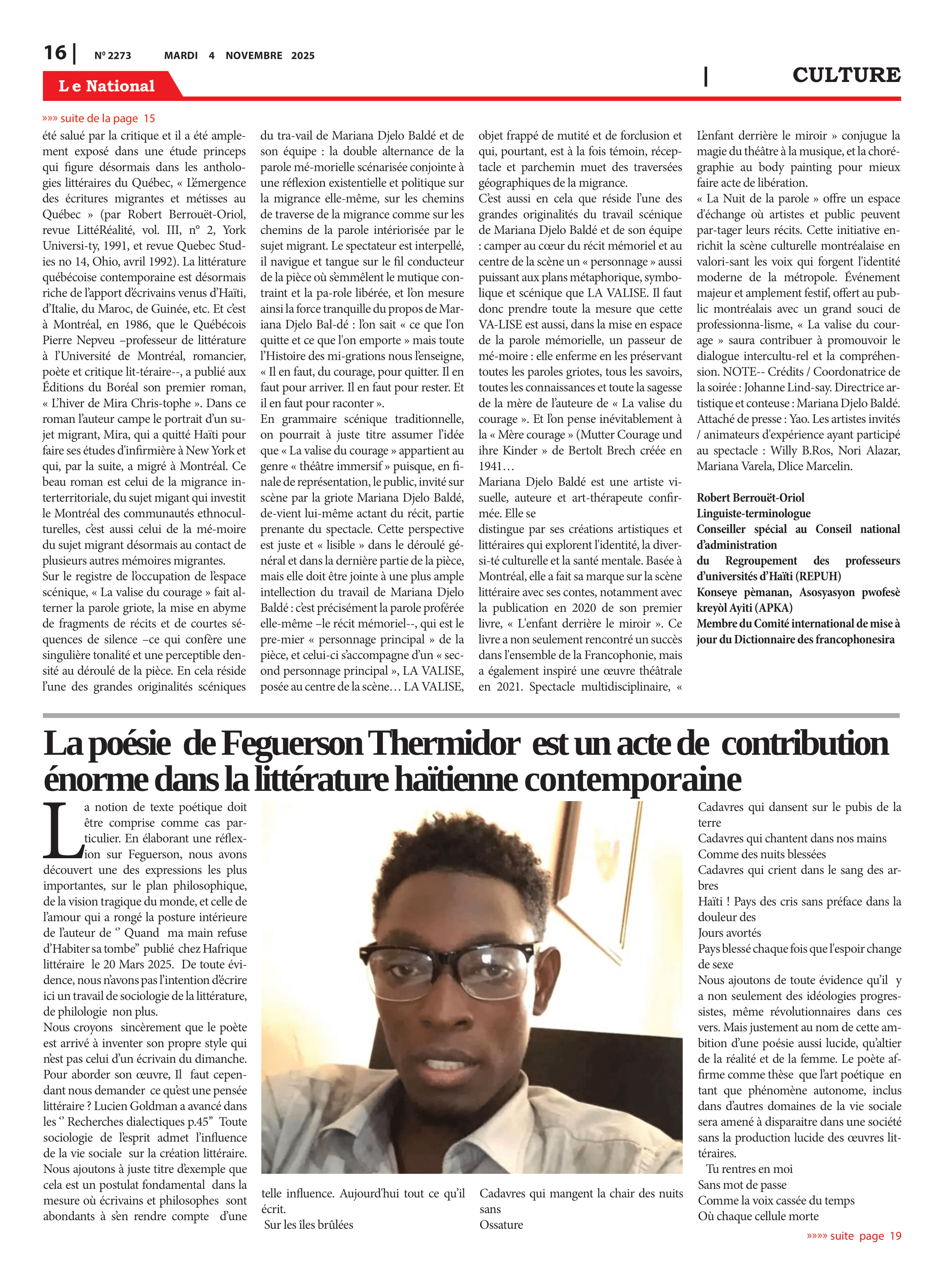 Page 16 de l'édition 2273