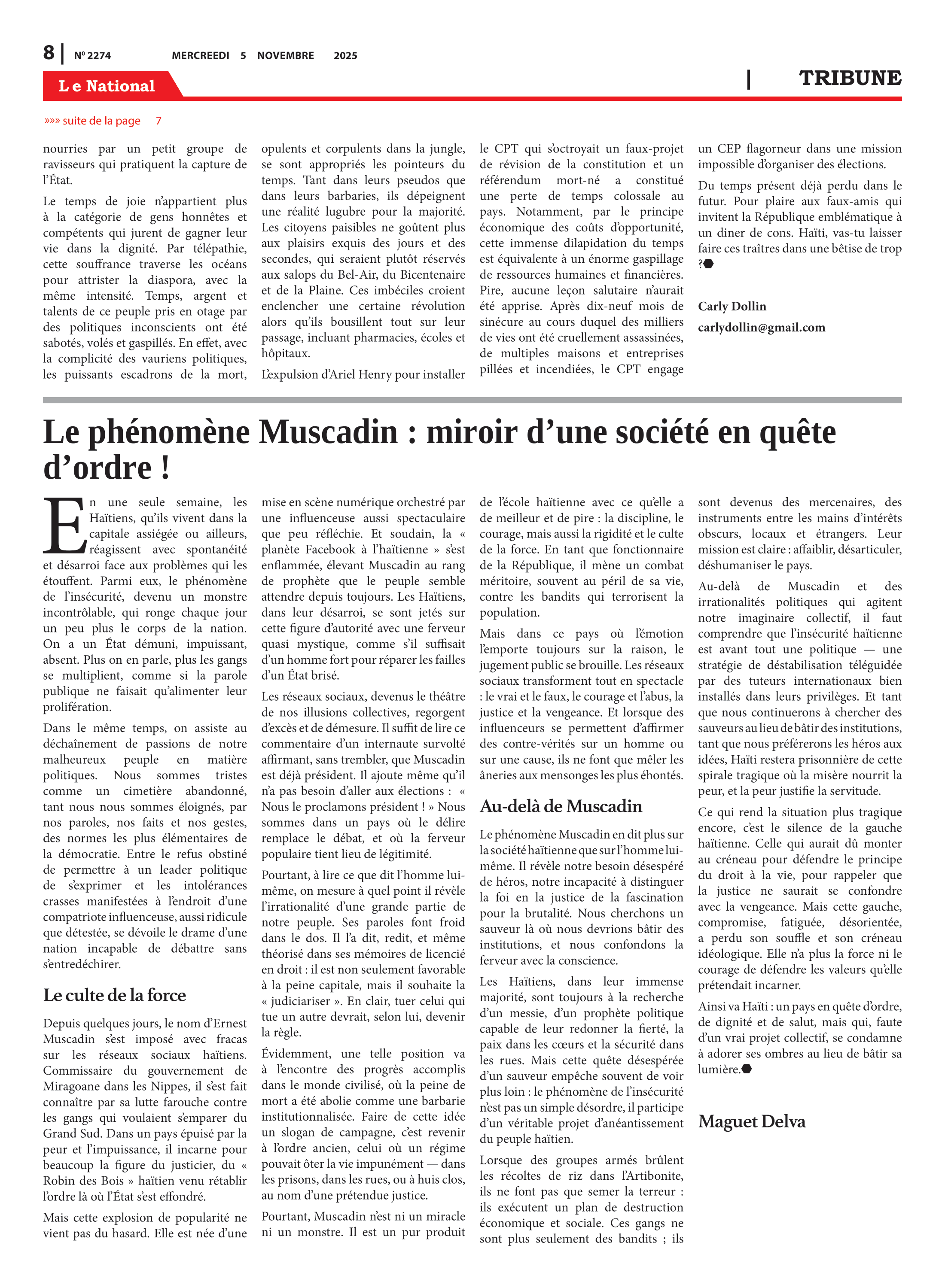 Page 8 de l'édition 2274
