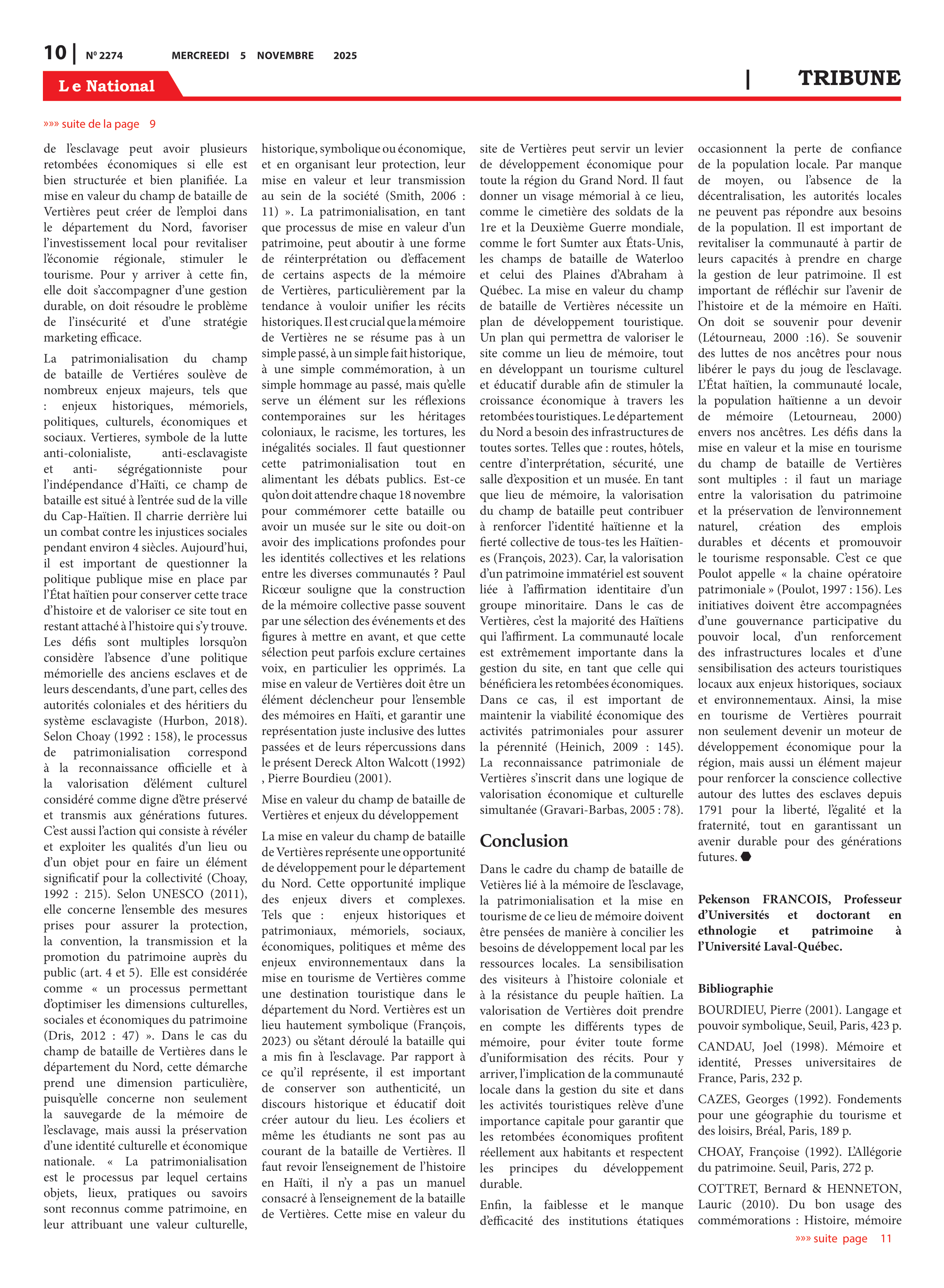 Page 10 de l'édition 2274