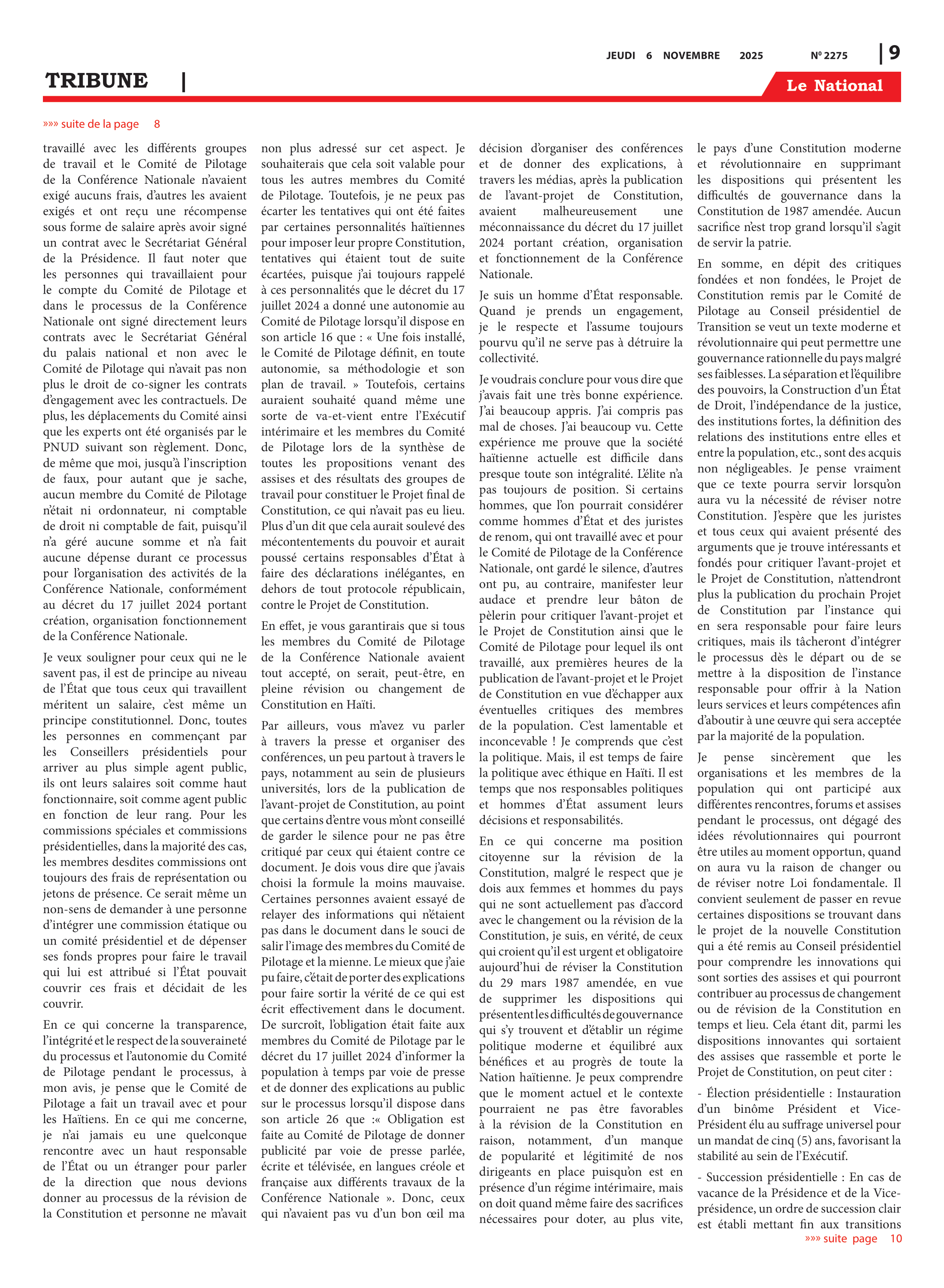 Page 9 de l'édition 2275