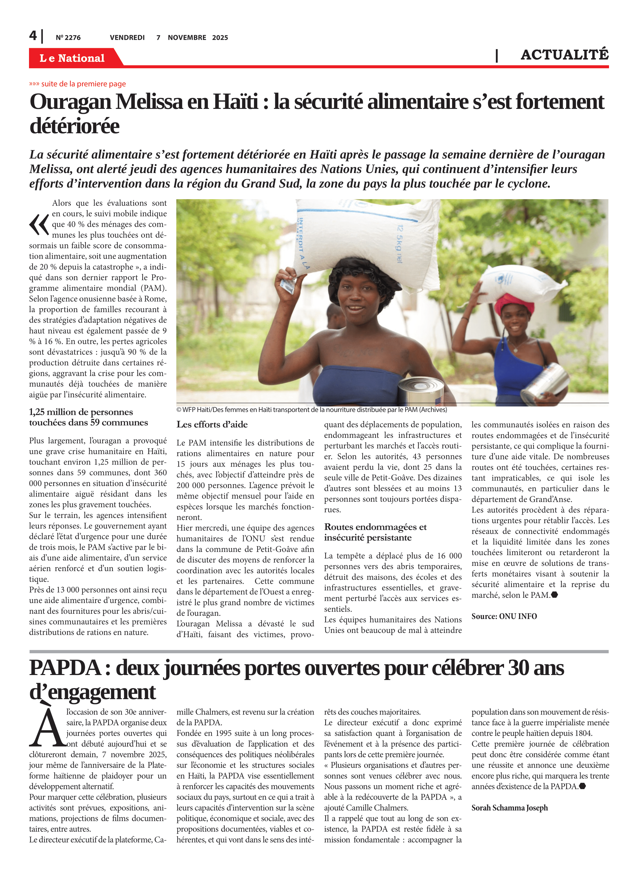 Page 4 de l'édition 2276