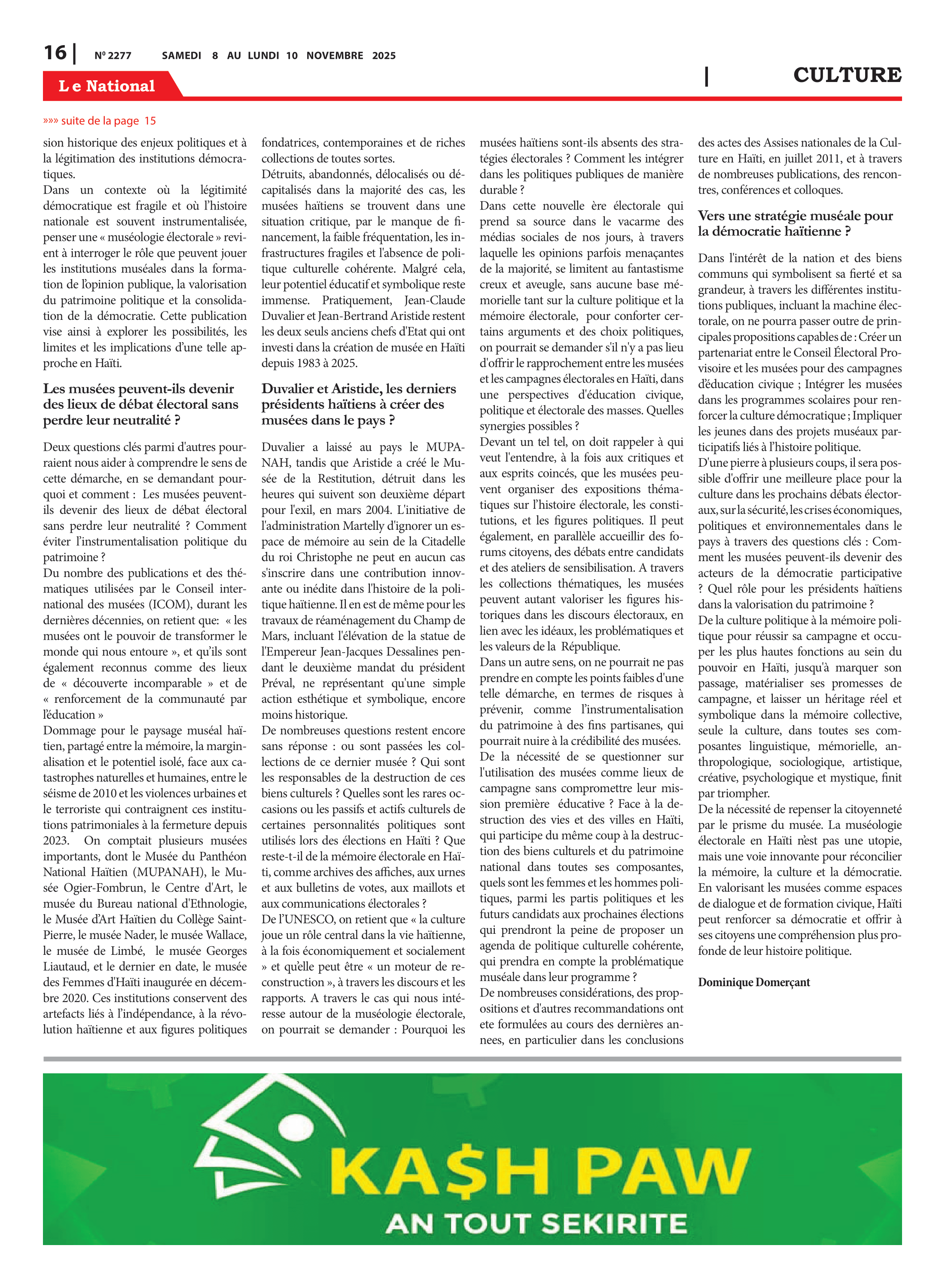 Page 16 de l'édition 2277
