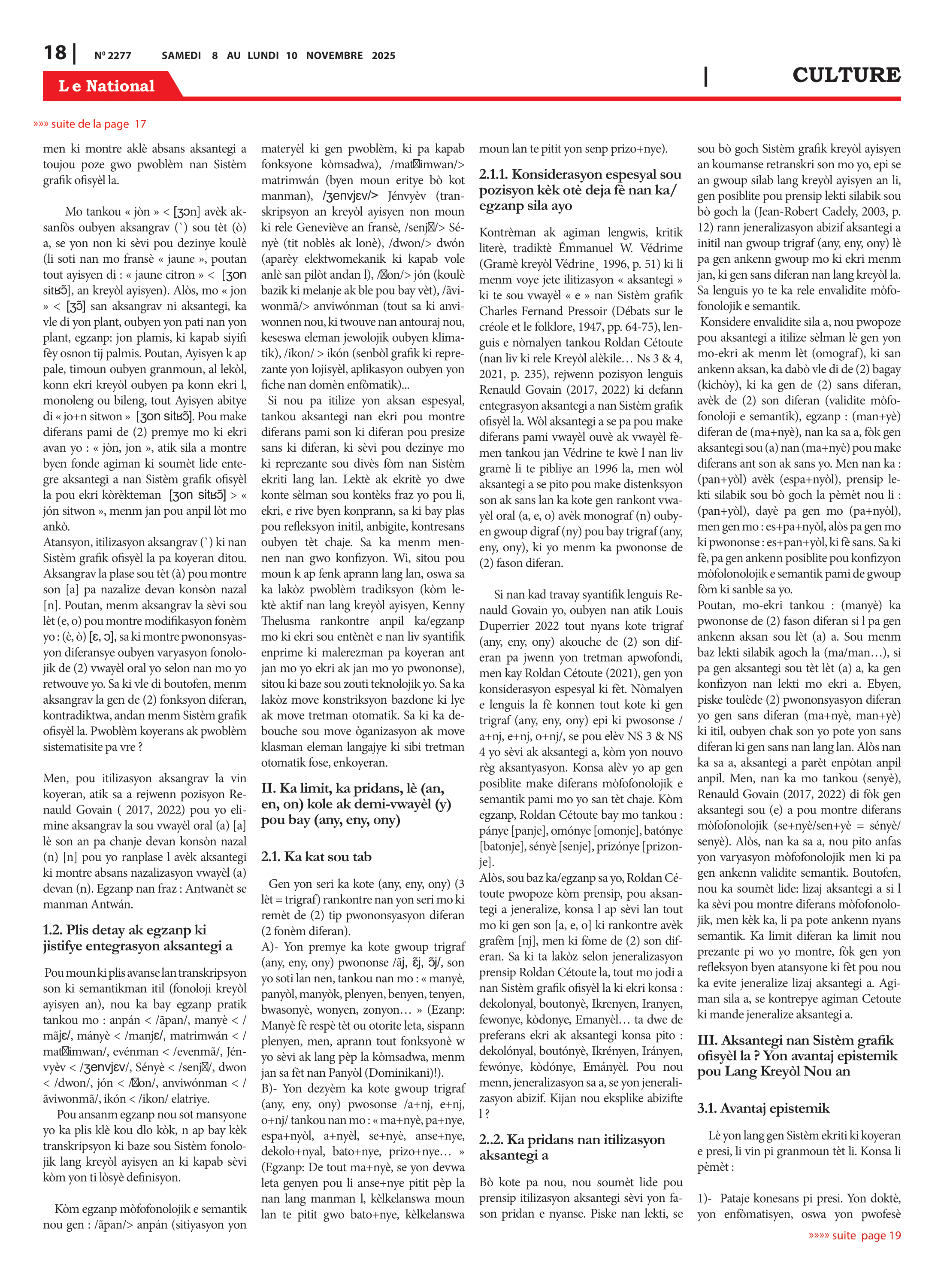 Page 18 de l'édition 2277