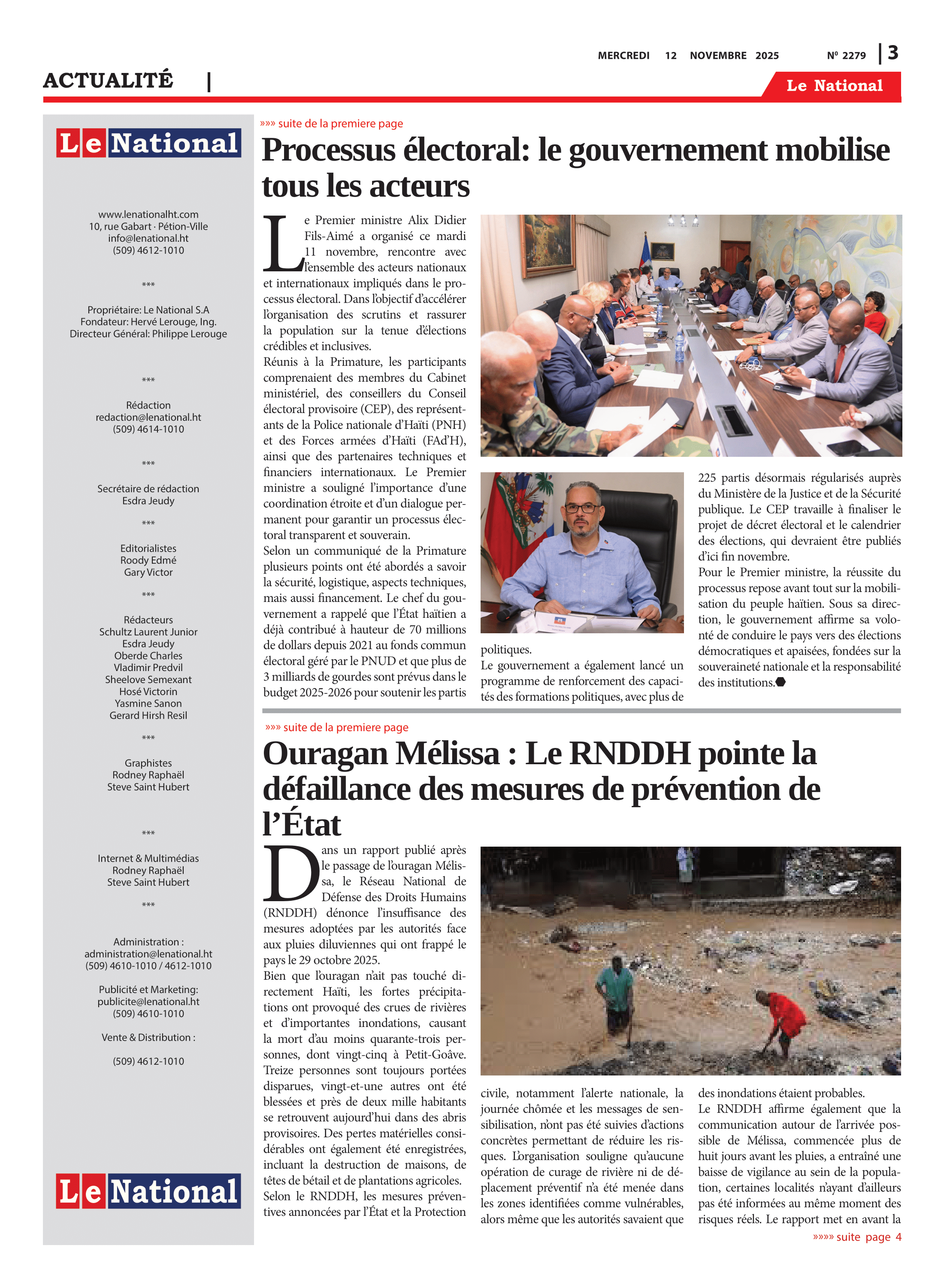 Page 3 de l'édition 2279