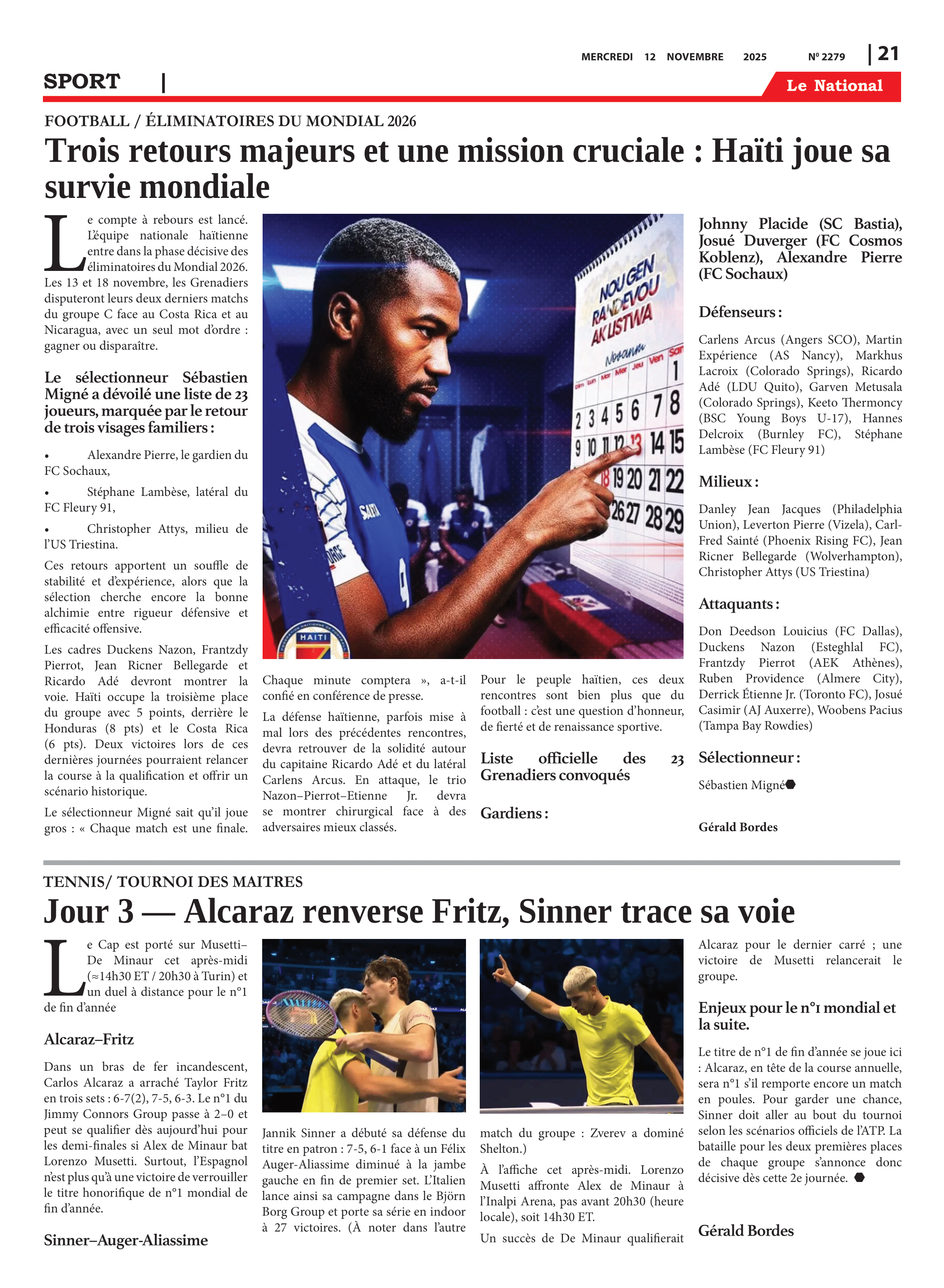 Page 21 de l'édition 2279