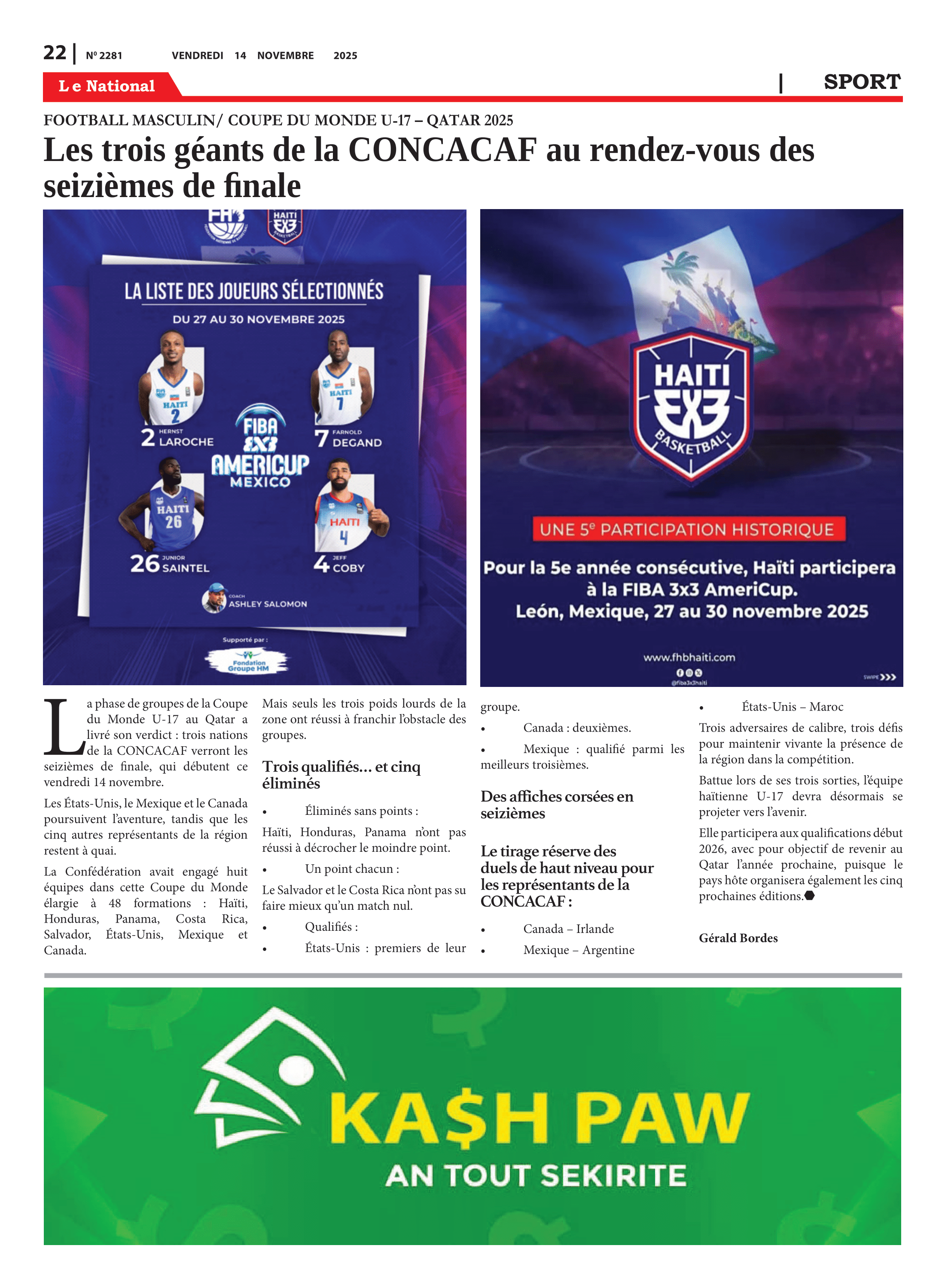 Page 22 de l'édition 2281