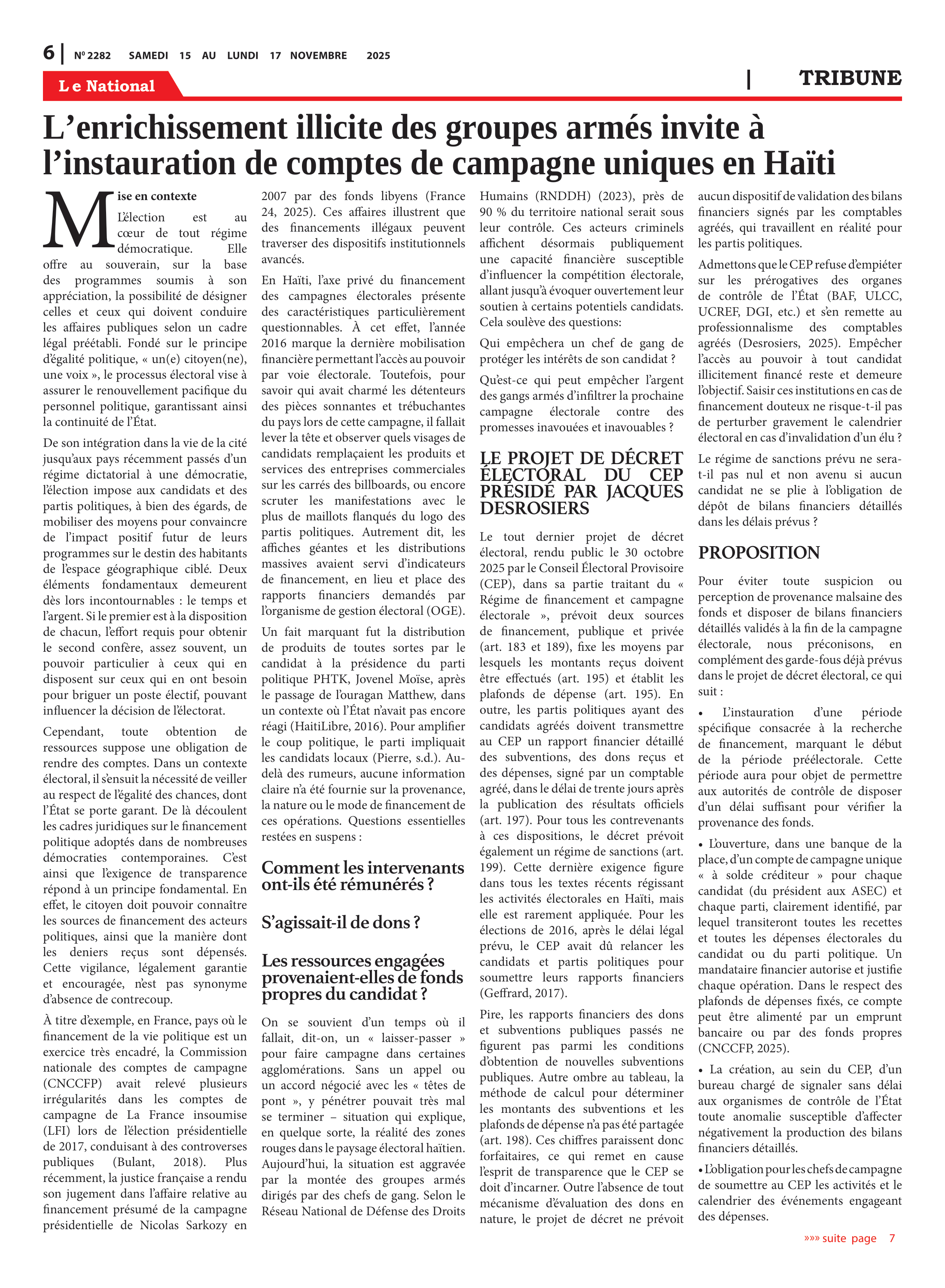 Page 6 de l'édition 2282