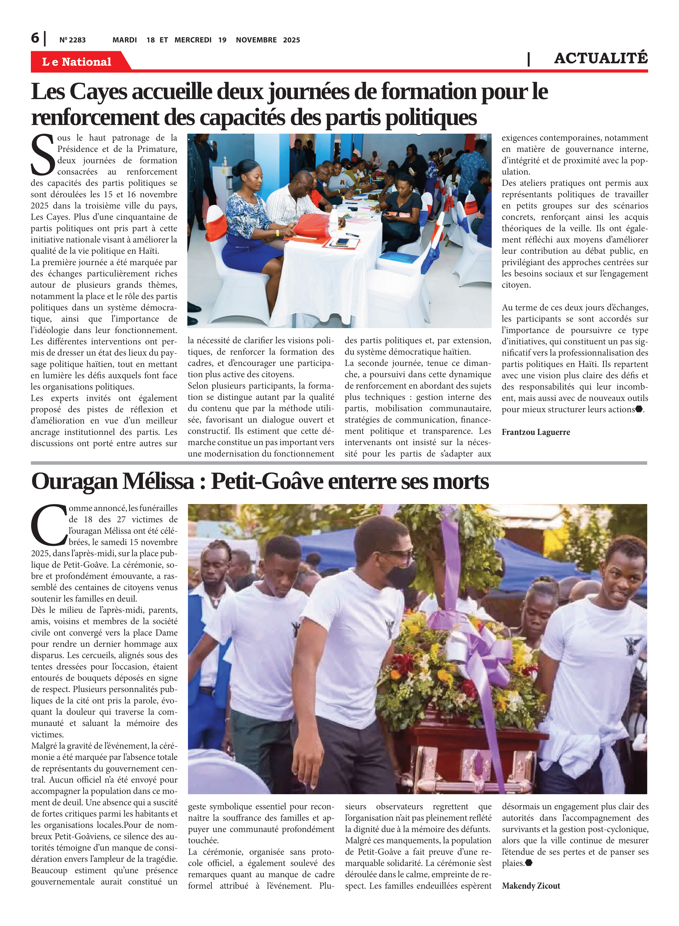 Page 6 de l'édition 2283