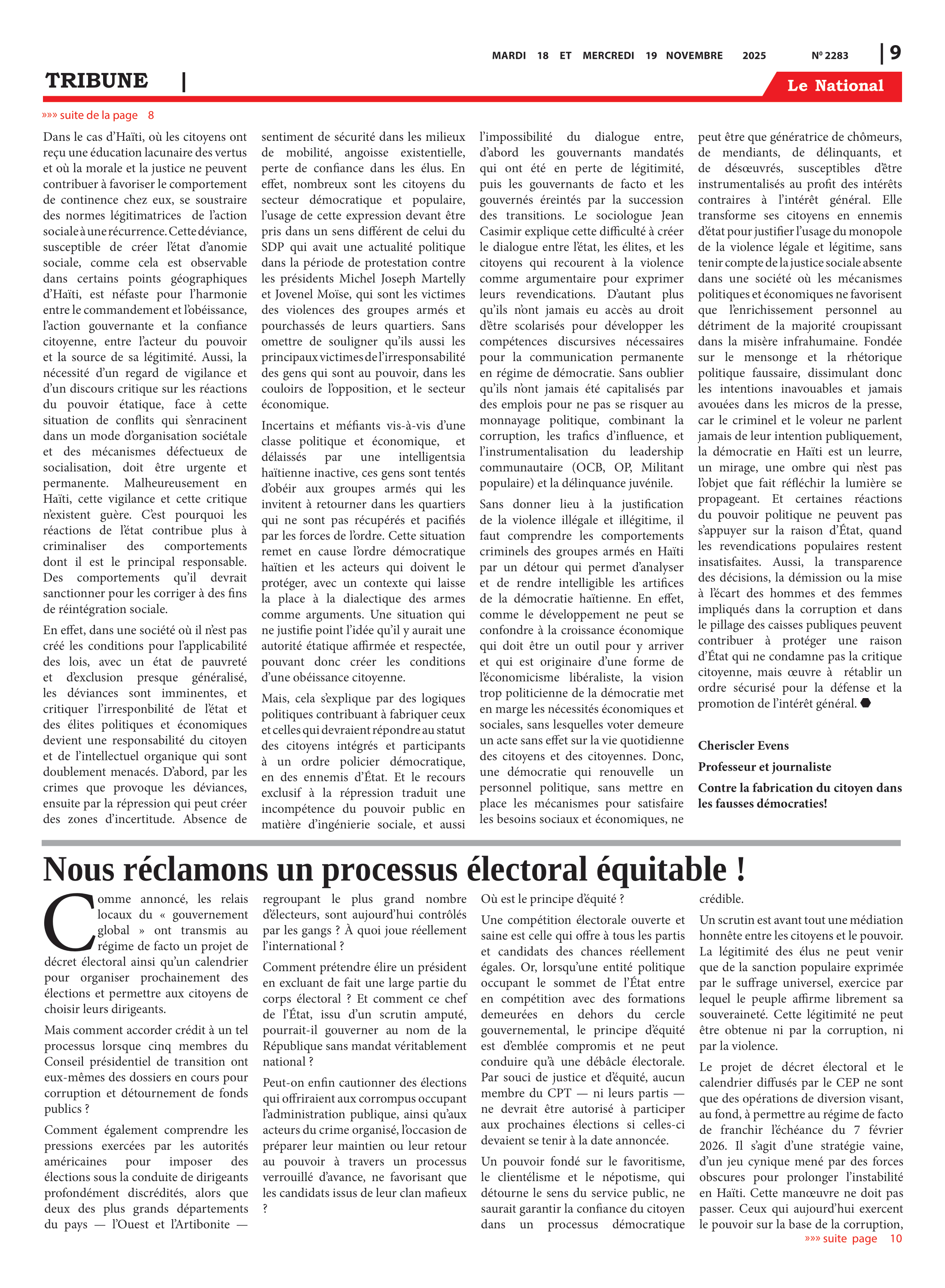Page 9 de l'édition 2283