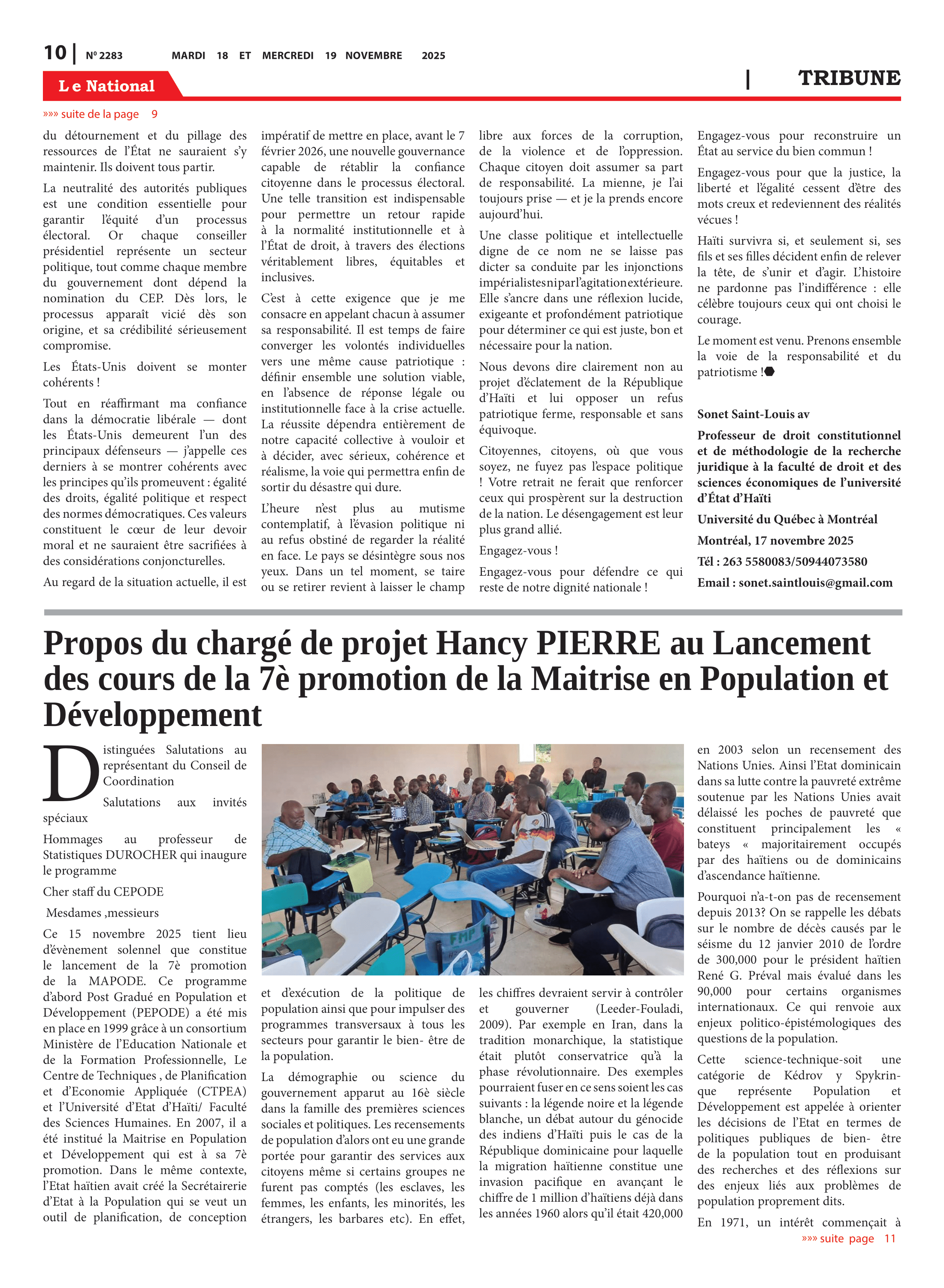 Page 10 de l'édition 2283