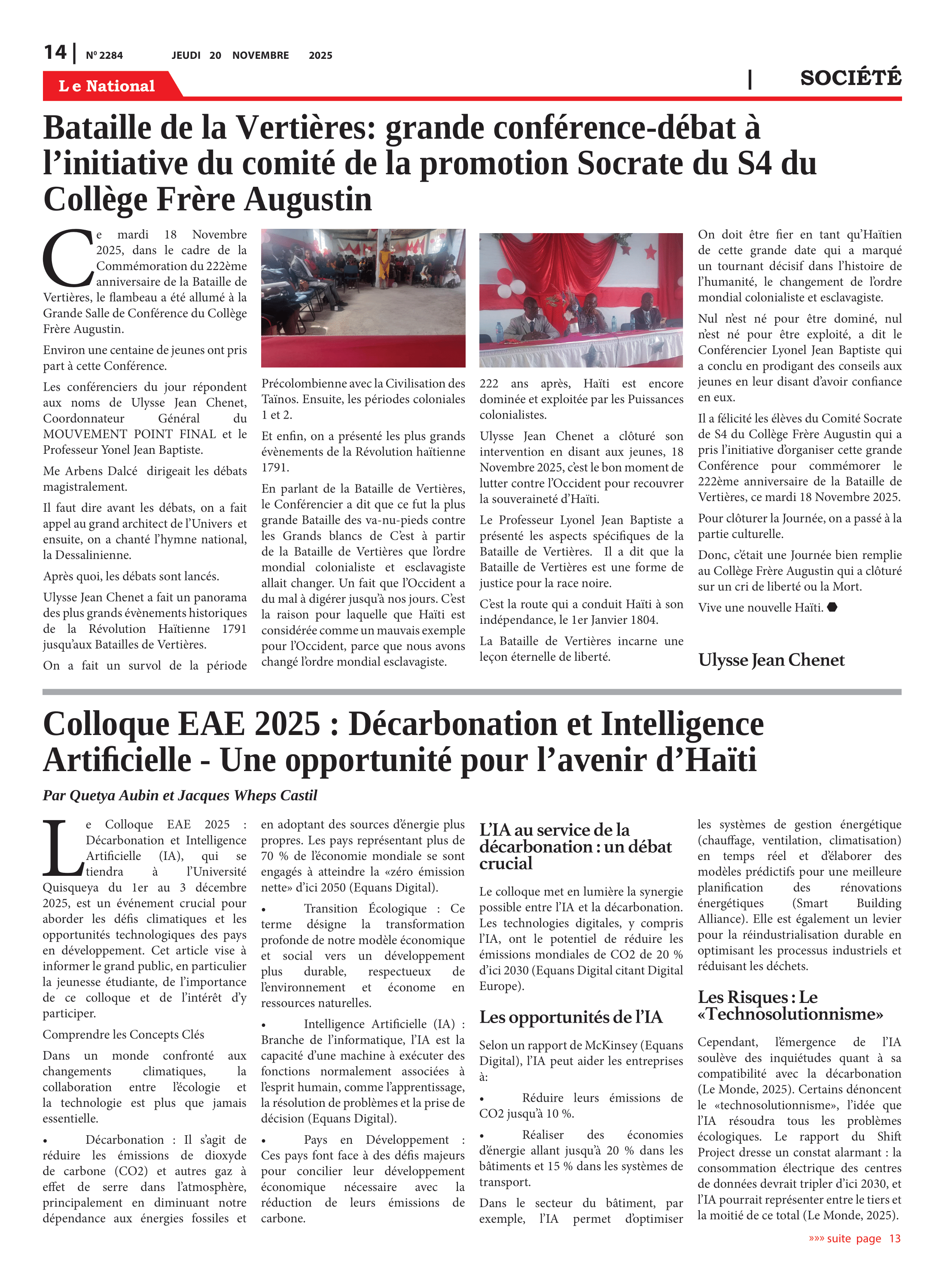Page 14 de l'édition 2284