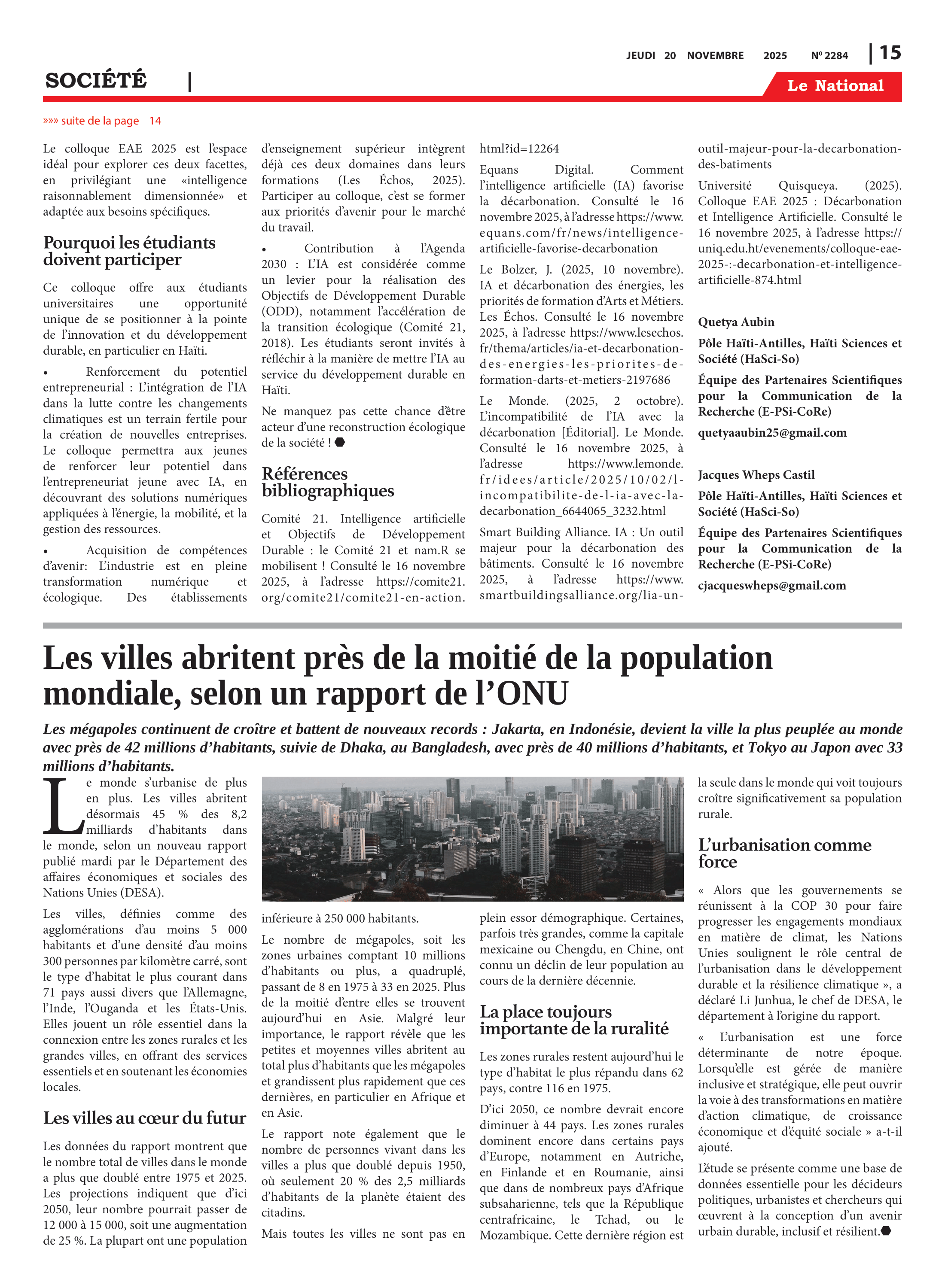 Page 15 de l'édition 2284
