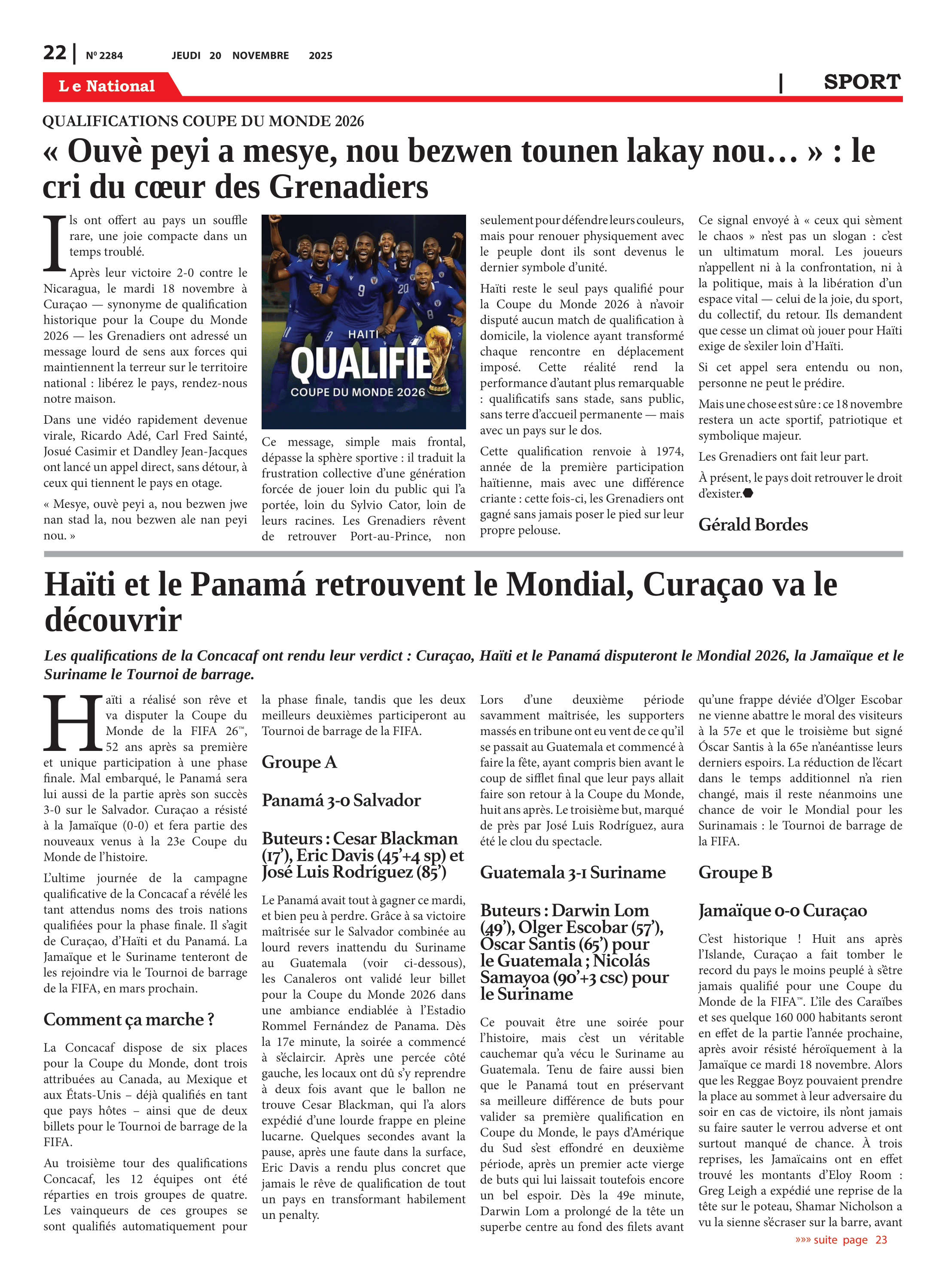 Page 22 de l'édition 2284