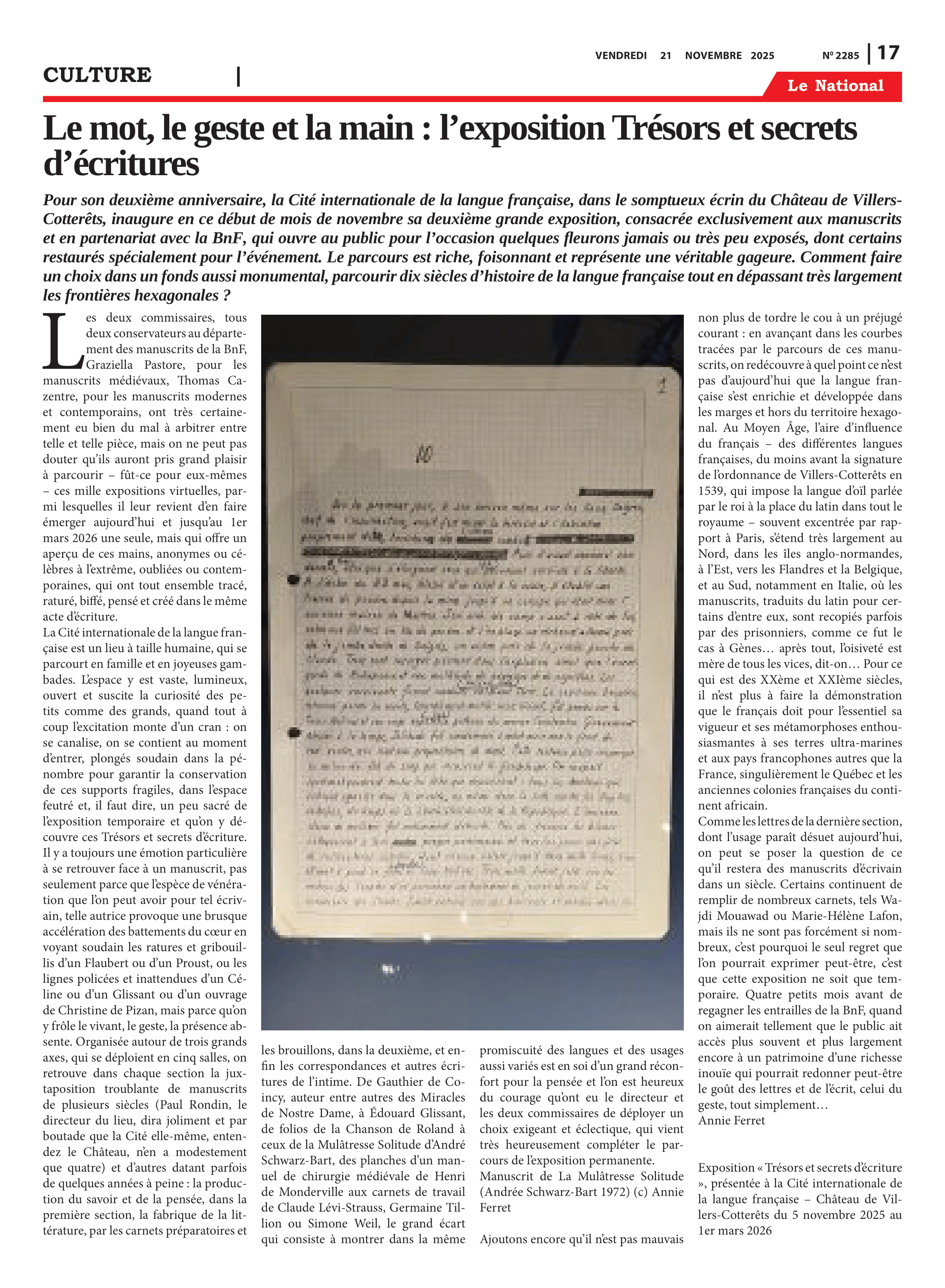 Page 18 de l'édition 2285