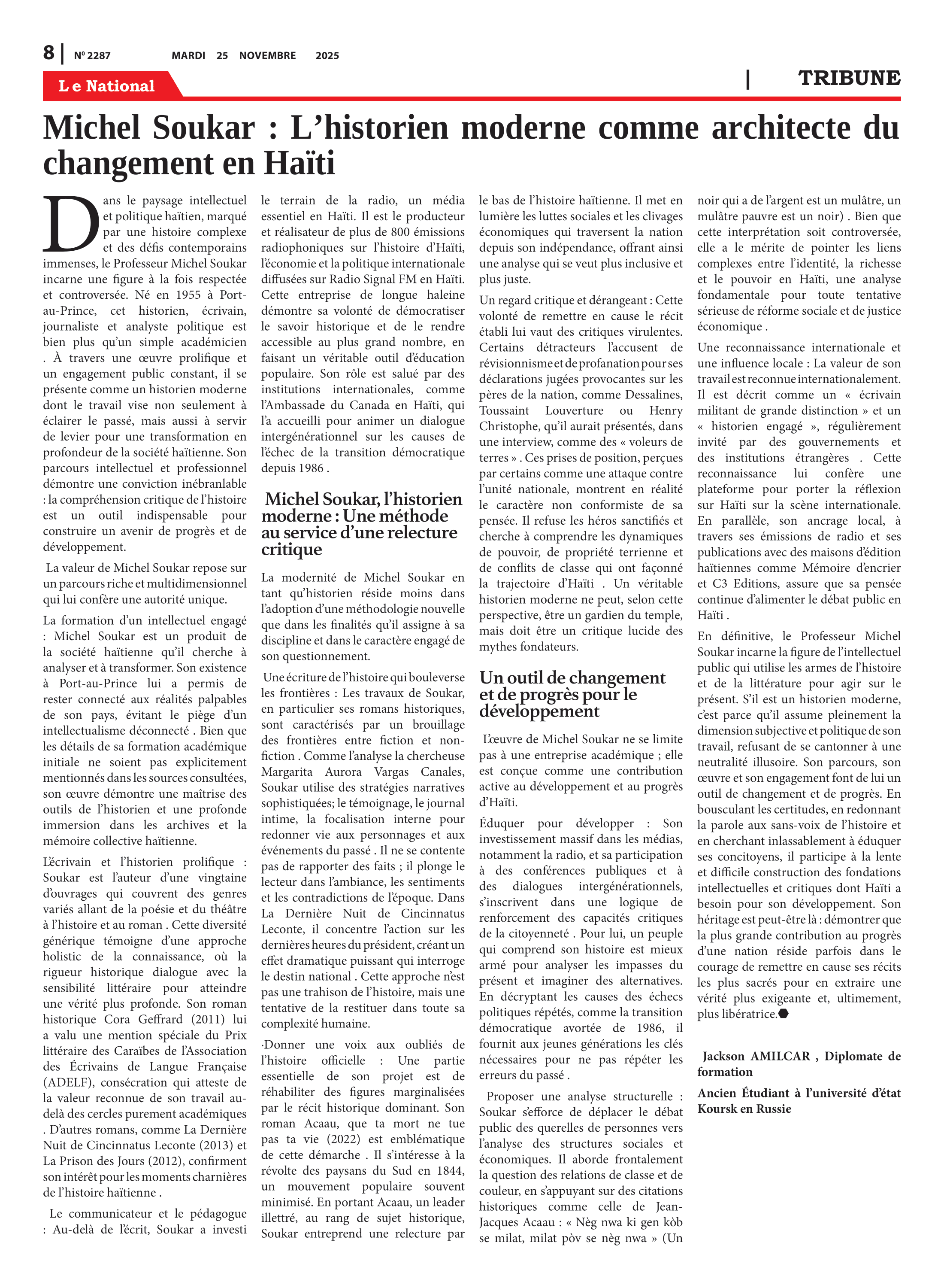 Page 8 de l'édition 2287