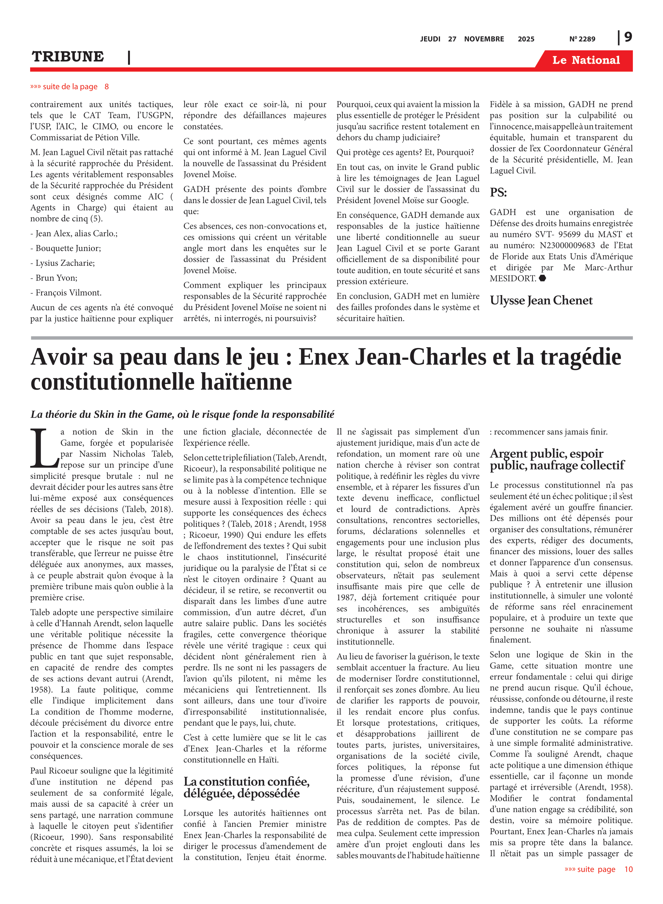 Page 9 de l'édition 2289