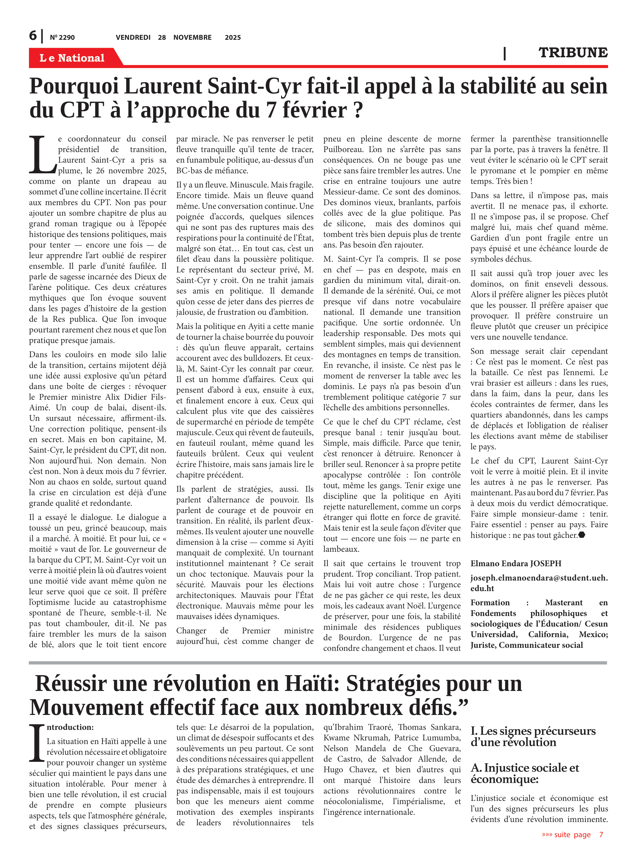 Page 6 de l'édition 2290