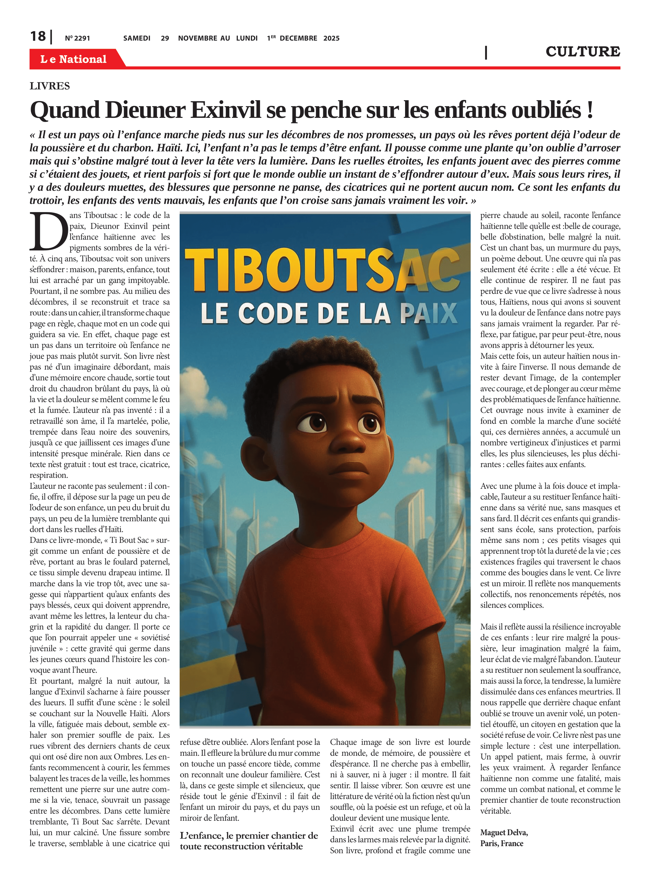 Page 18 de l'édition 2291